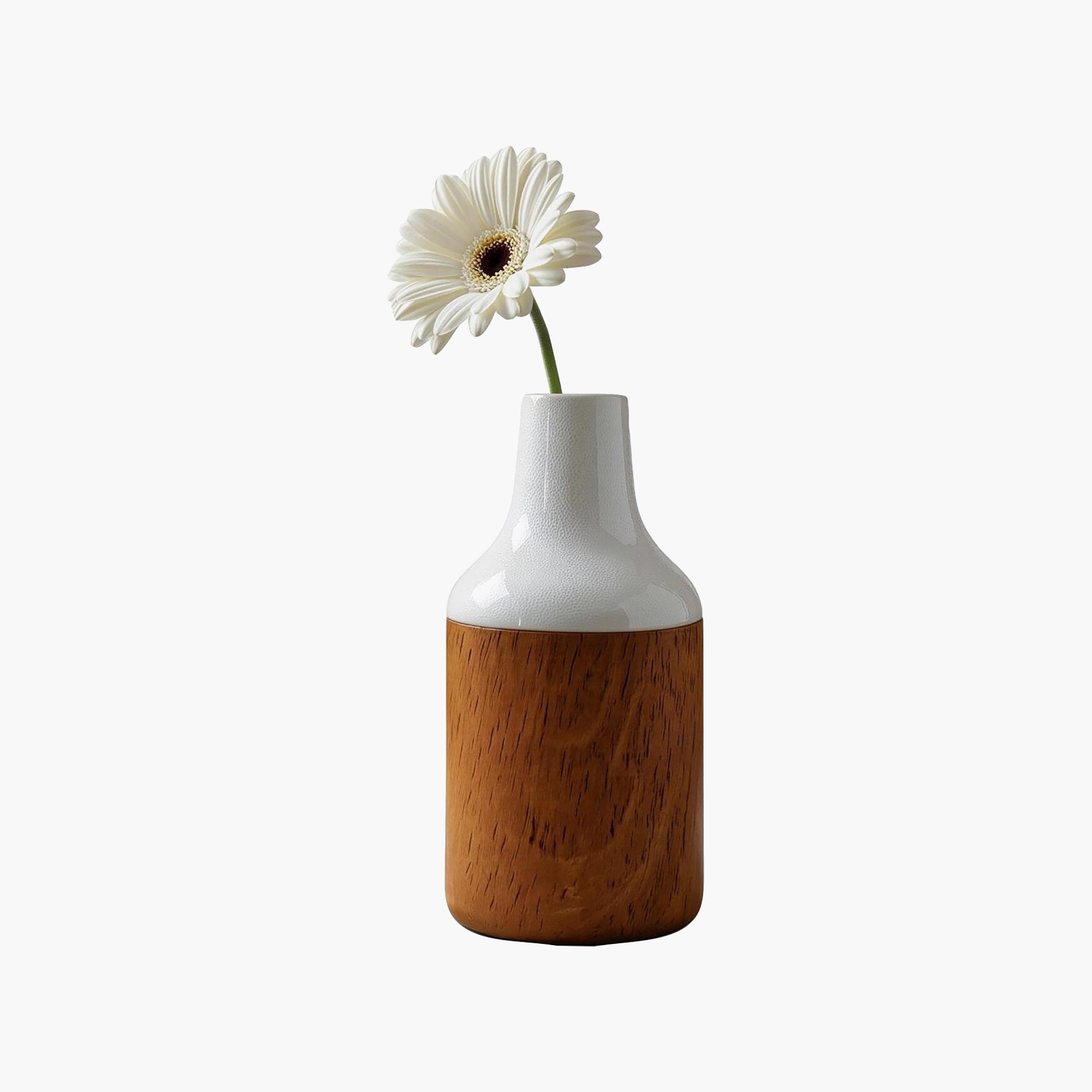 Maria Homes Multicolour Ceramic Cork-Effect Vase-household-decor-vasesandbowls-image-4