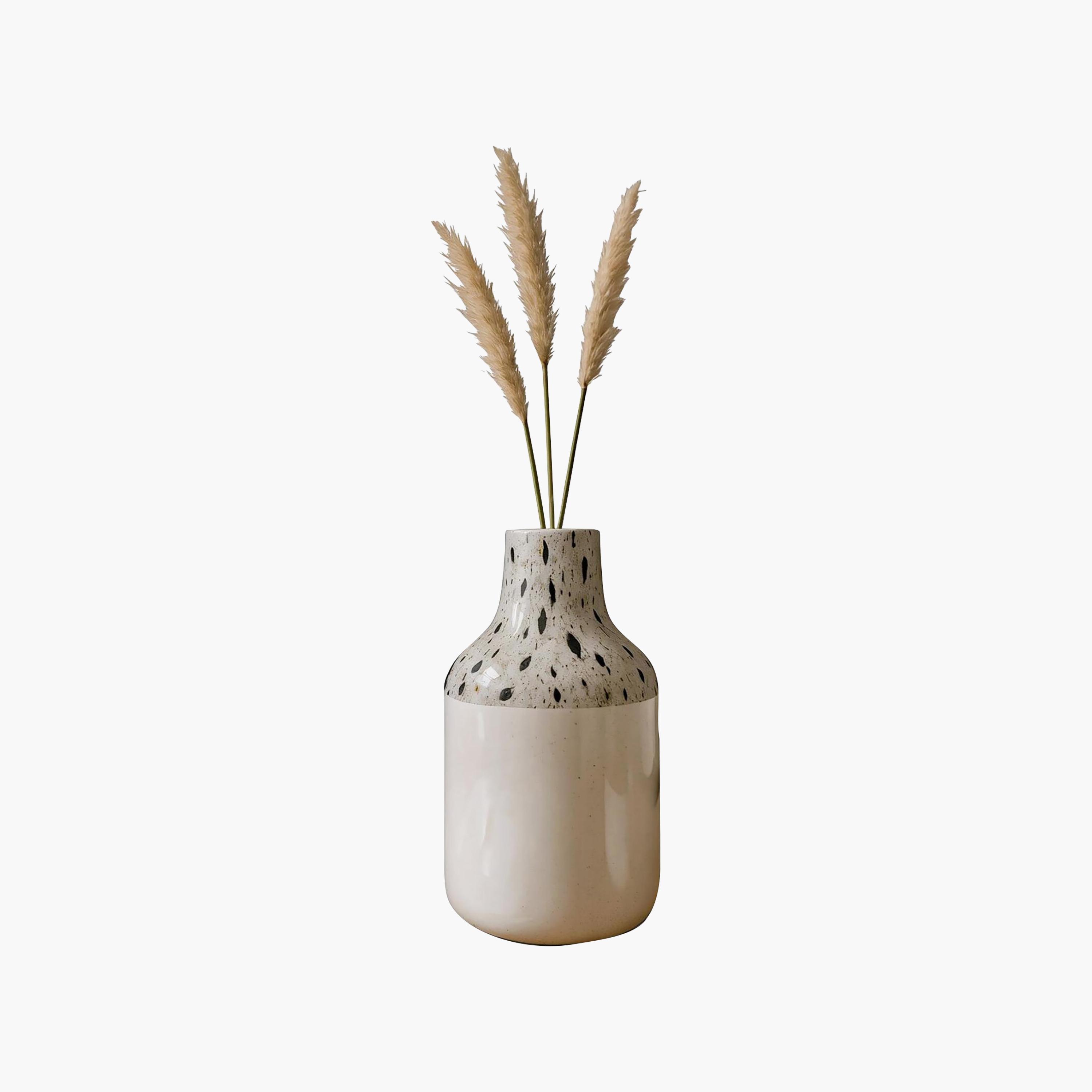مزهرية سيراميك بنقشة تيرازو متعددة الألوان من ماريا هومز-household-decor-vasesandbowls-image-4