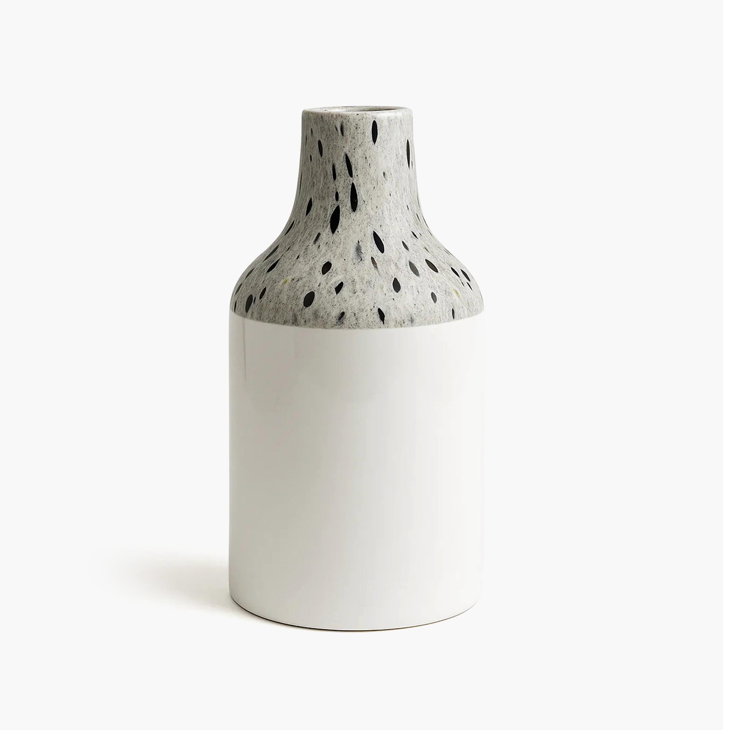 مزهرية سيراميك بنقشة تيرازو متعددة الألوان من ماريا هومز-household-decor-vasesandbowls-image-5