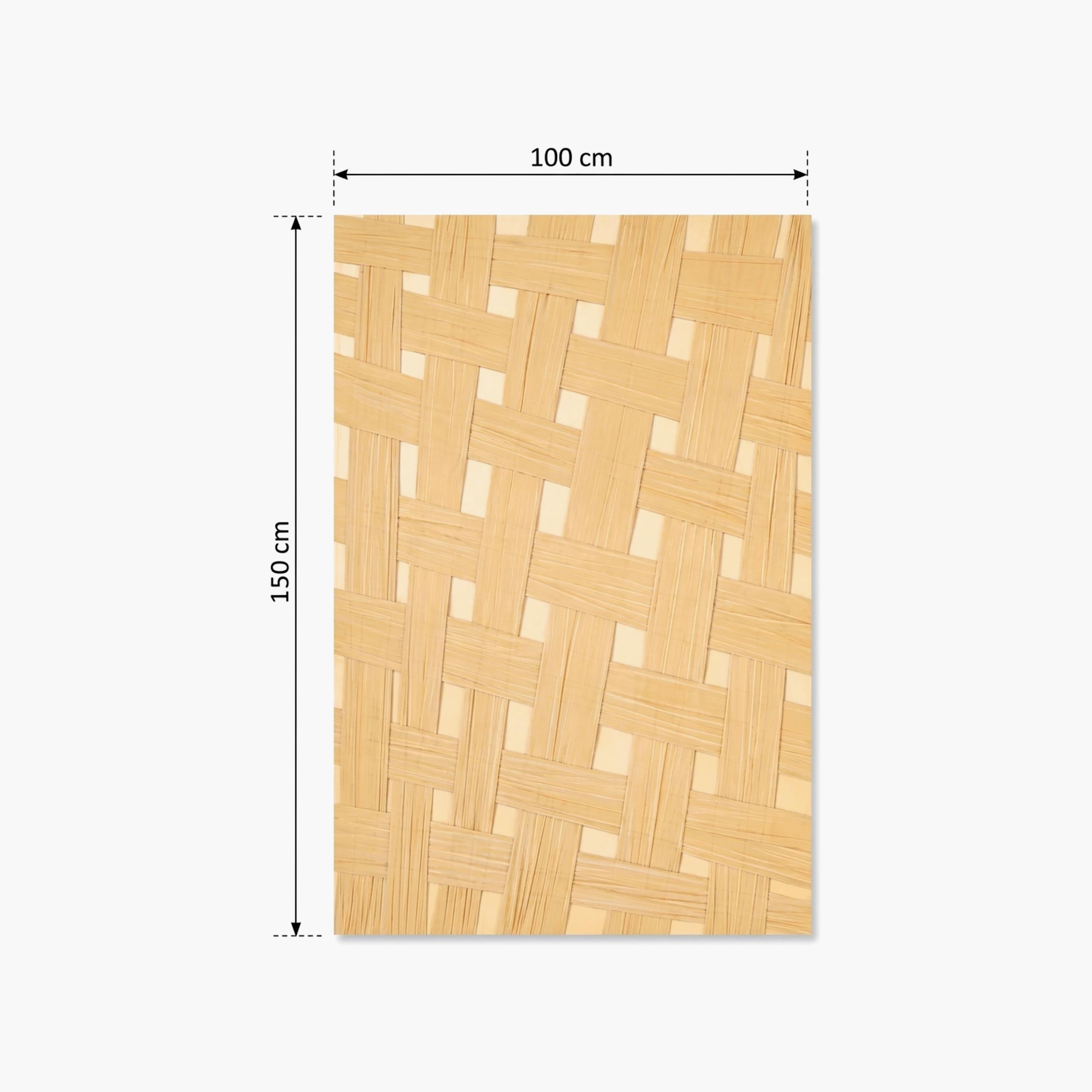 لوحة جدارية بتصميم نسيج السلة باللون البيج من ماريا هومز-household-walldecorandmirrors-wallart-image-4