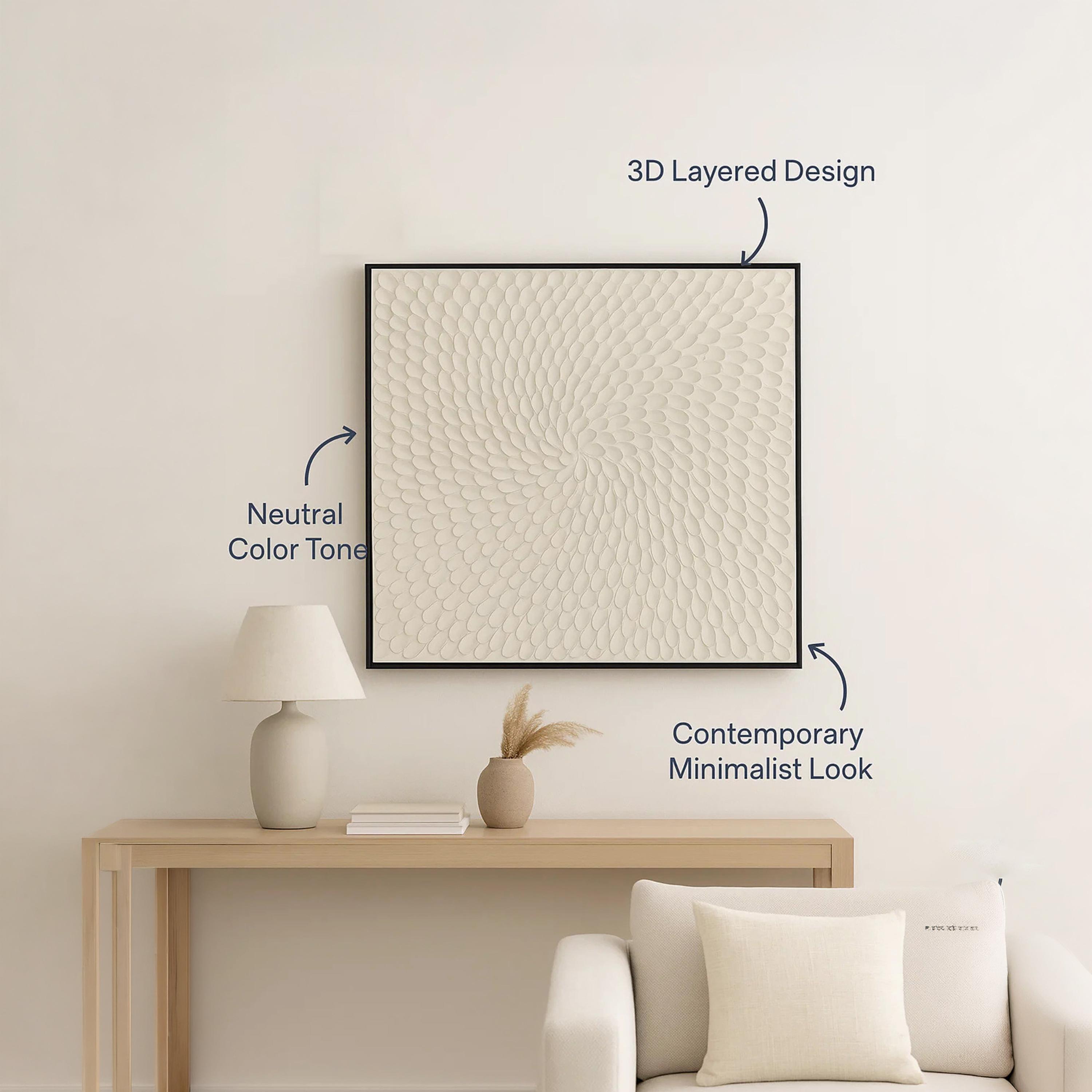 لوحة جدارية بطبعة بتلات حلزونية قماش كانفاس متعددة الألوان من ماريا هومز-household-walldecorandmirrors-wallart-image-4