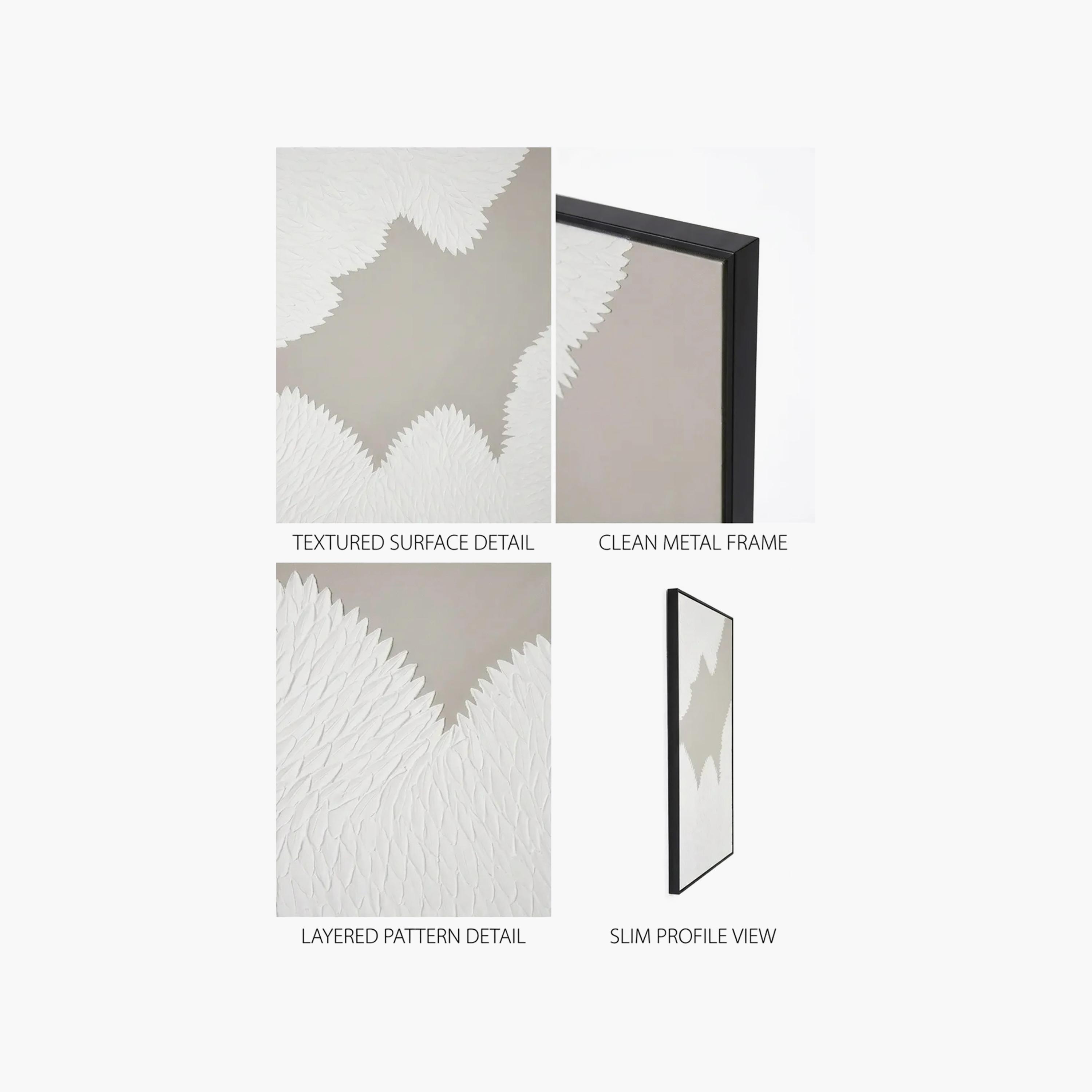 لوحة جدارية مؤطرة بطبعة تجريدية بملمس كانفا بألوان متعددة من ماريا هومز-household-walldecorandmirrors-wallart-image-4