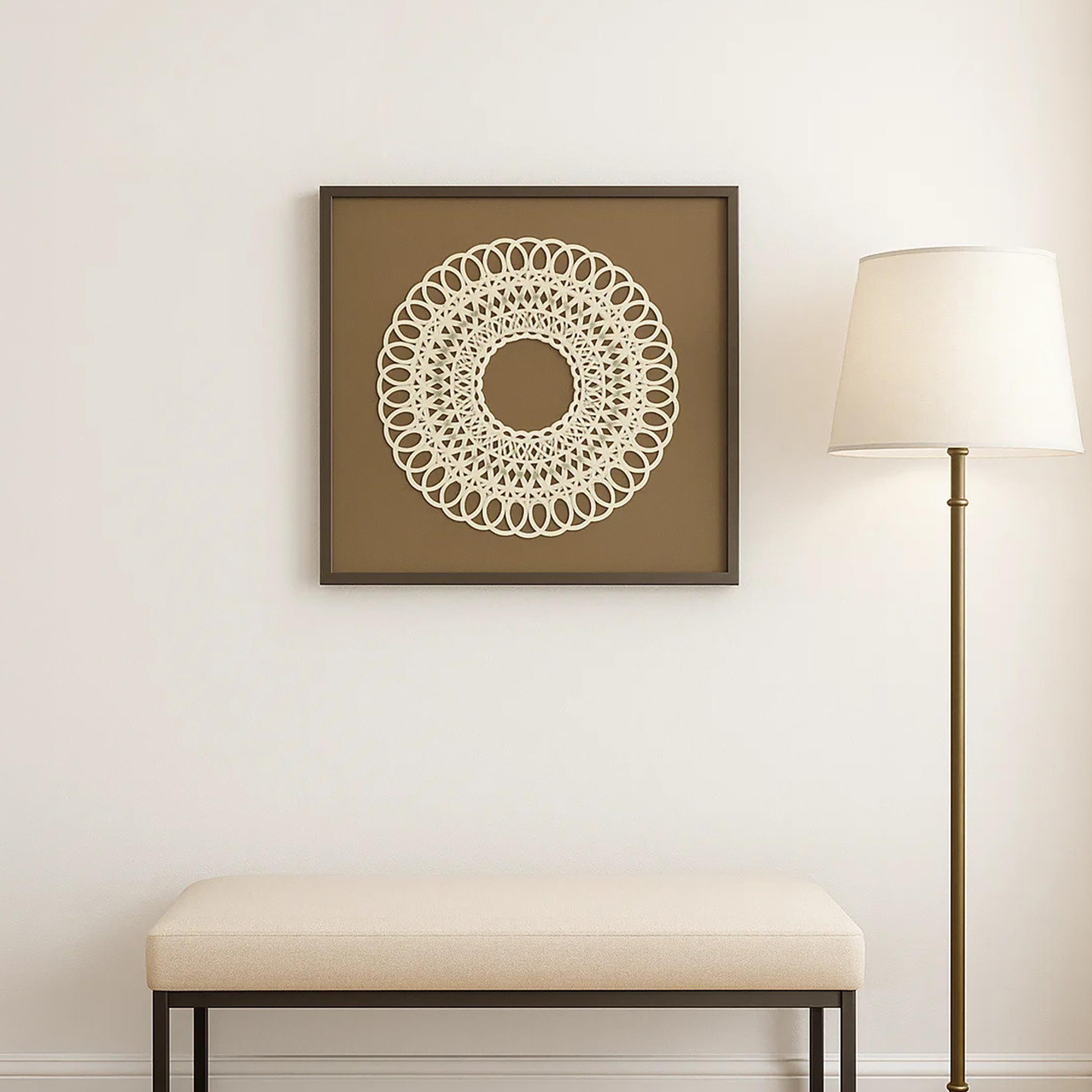 Maria Homes Multicolour Canvas Mandala Pattern Framed Wall Art-household-walldecorandmirrors-wallart-image-2