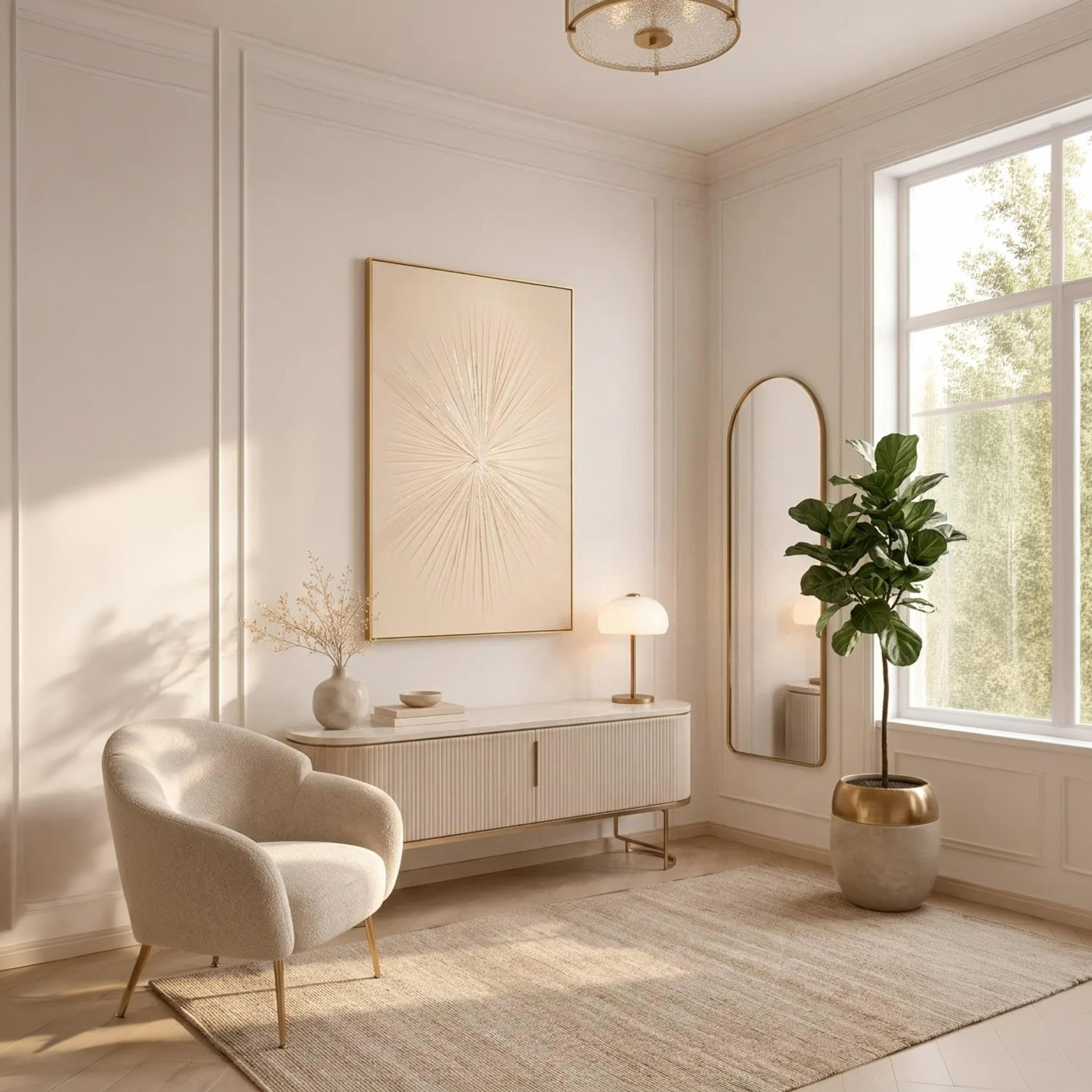 لوحة حائط بإطار بتصميم أشعة الشمس متعددة الألوان من ماريا هومز-household-walldecorandmirrors-wallart-image-2