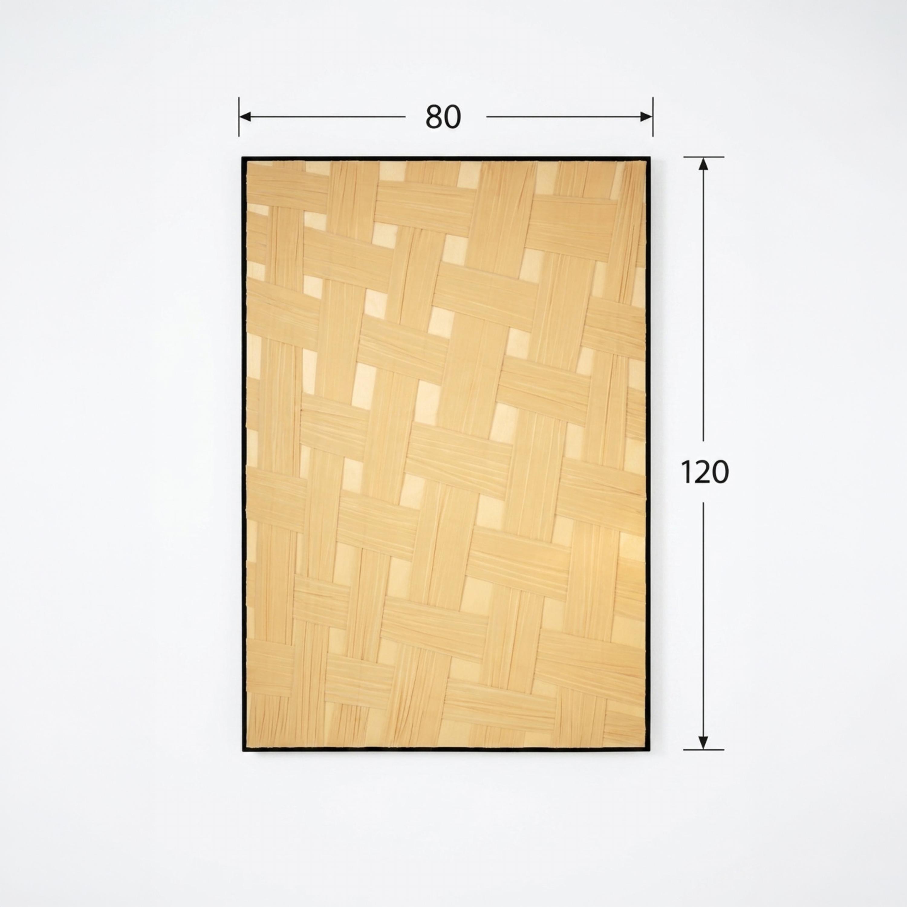 Maria Homes Brown Woven Pattern Framed Wall Art-household-walldecorandmirrors-wallart-image-4