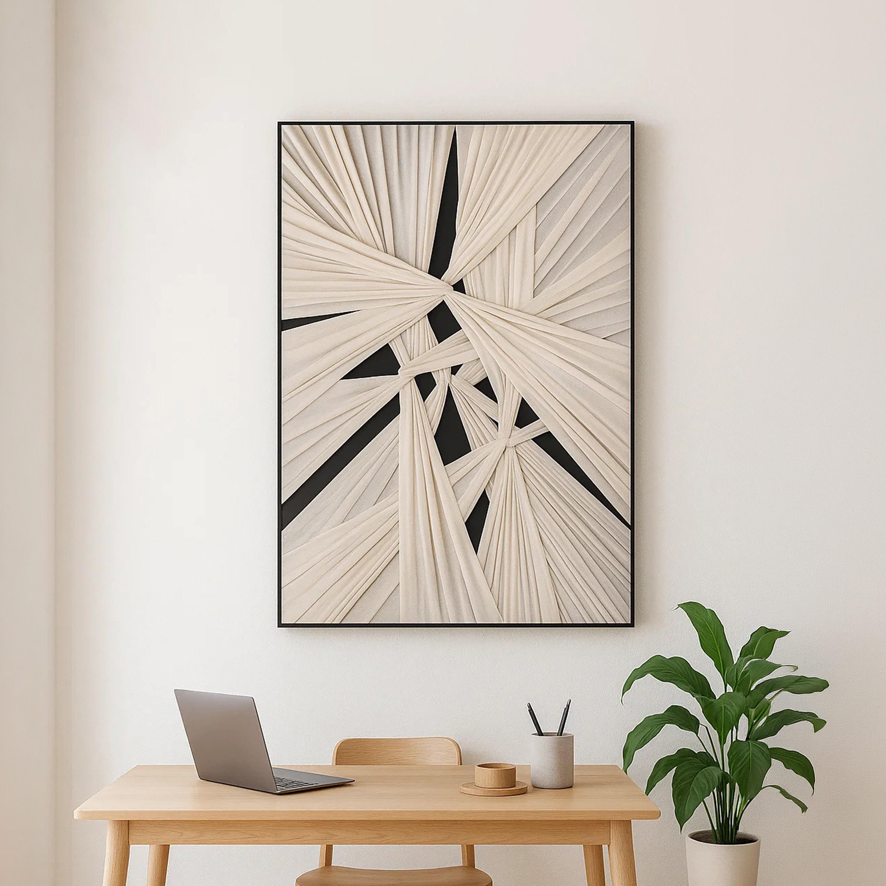 لوحة جدارية بإطار من قماش الكانفاس بتصميم تجريدية من ماريا هومز-household-walldecorandmirrors-wallart-image-2