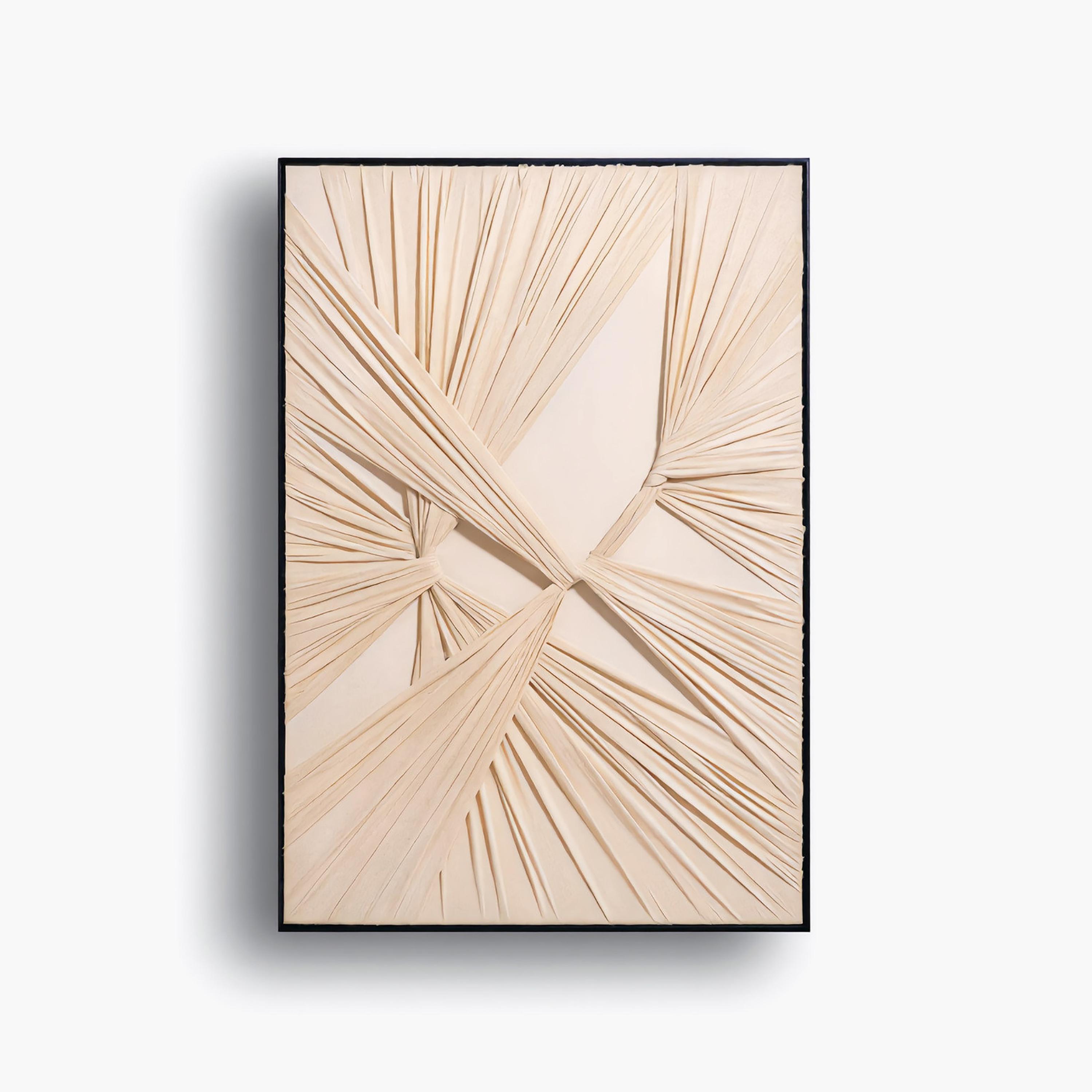 لوحة جدارية مؤطرة بطبعة تجريدية من قماش الكانفاس بلون البيج من ماريا هومز-household-walldecorandmirrors-wallart-image-5