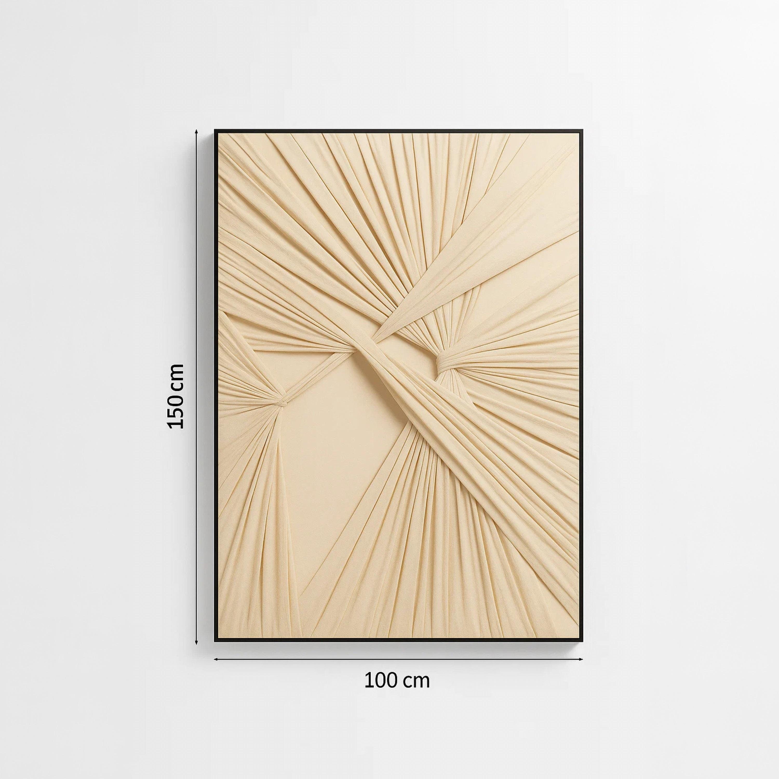 لوحة جدارية مؤطرة بطبعة تجريدية من قماش الكانفاس بلون البيج من ماريا هومز-household-walldecorandmirrors-wallart-image-6