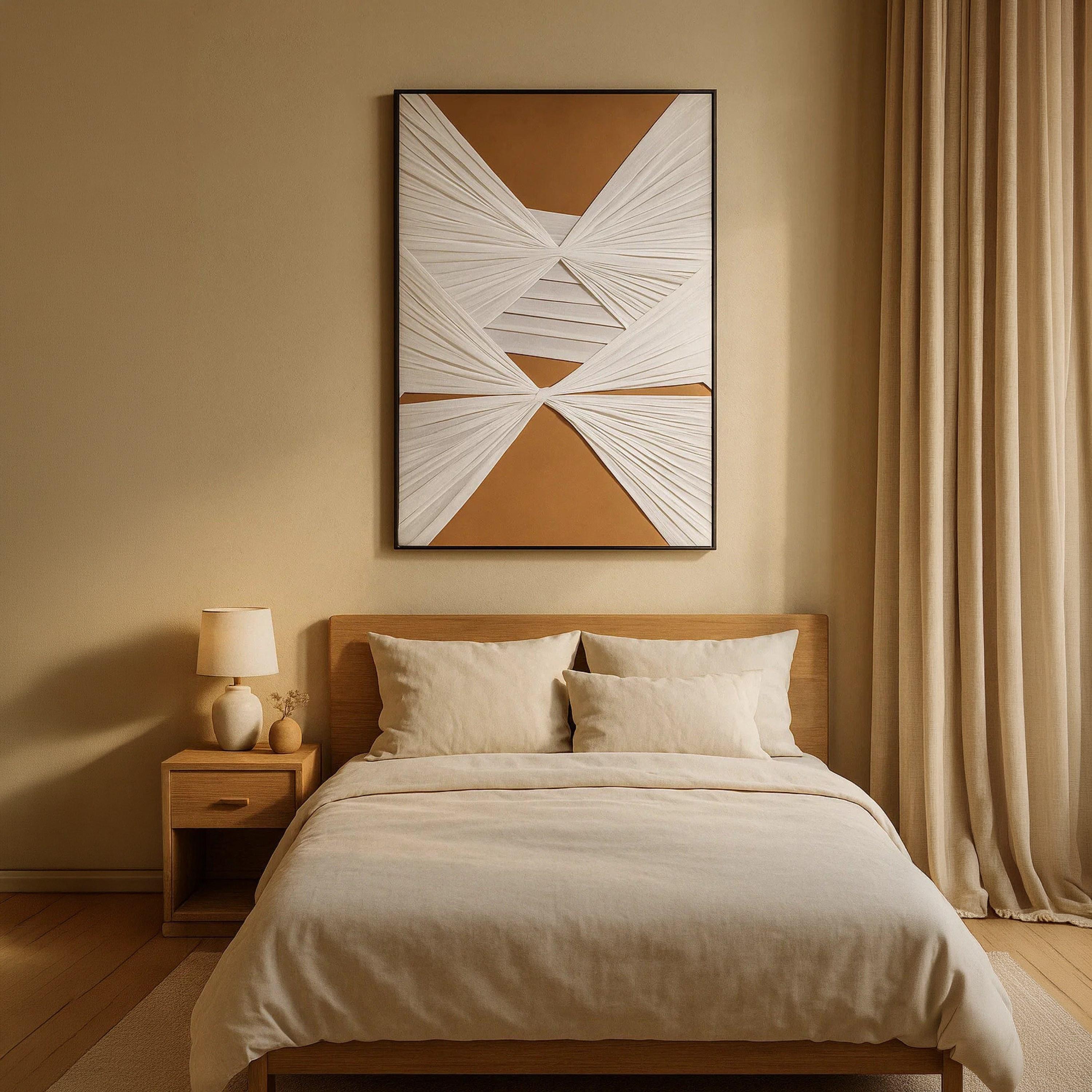 Maria Homes White Canvas Abstract Framed Wall Art-household-walldecorandmirrors-wallart-image-2