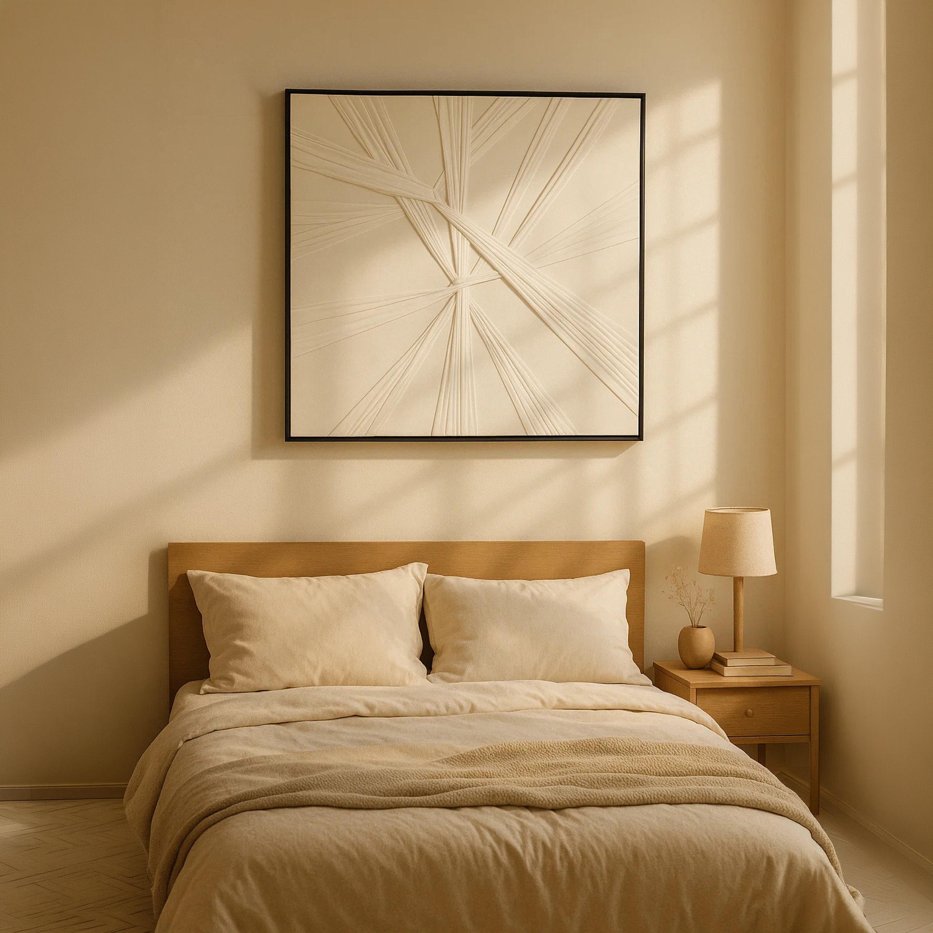 Maria Homes White Canvas Abstract Wall Art-household-walldecorandmirrors-wallart-image-1