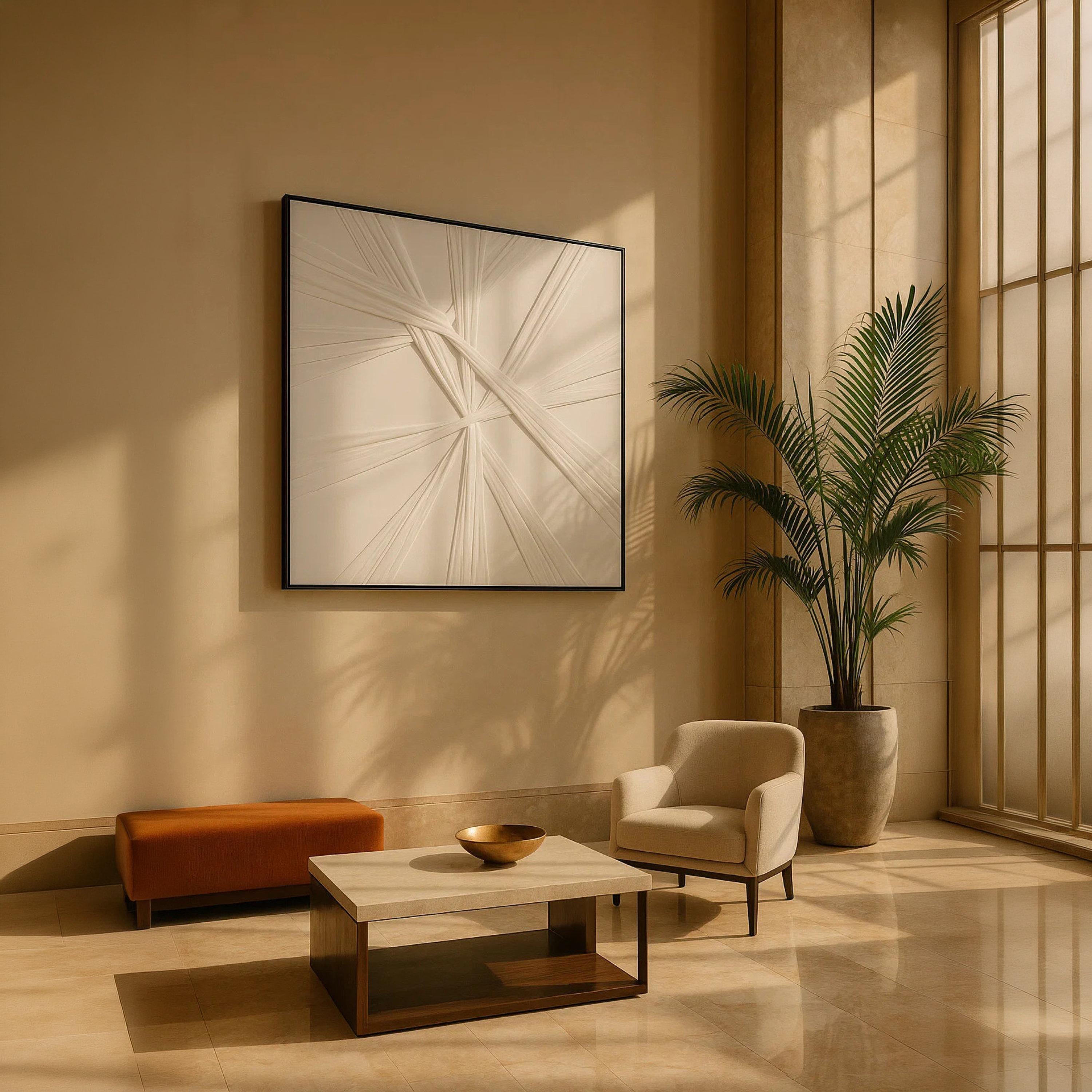 Maria Homes White Canvas Abstract Wall Art-household-walldecorandmirrors-wallart-image-2