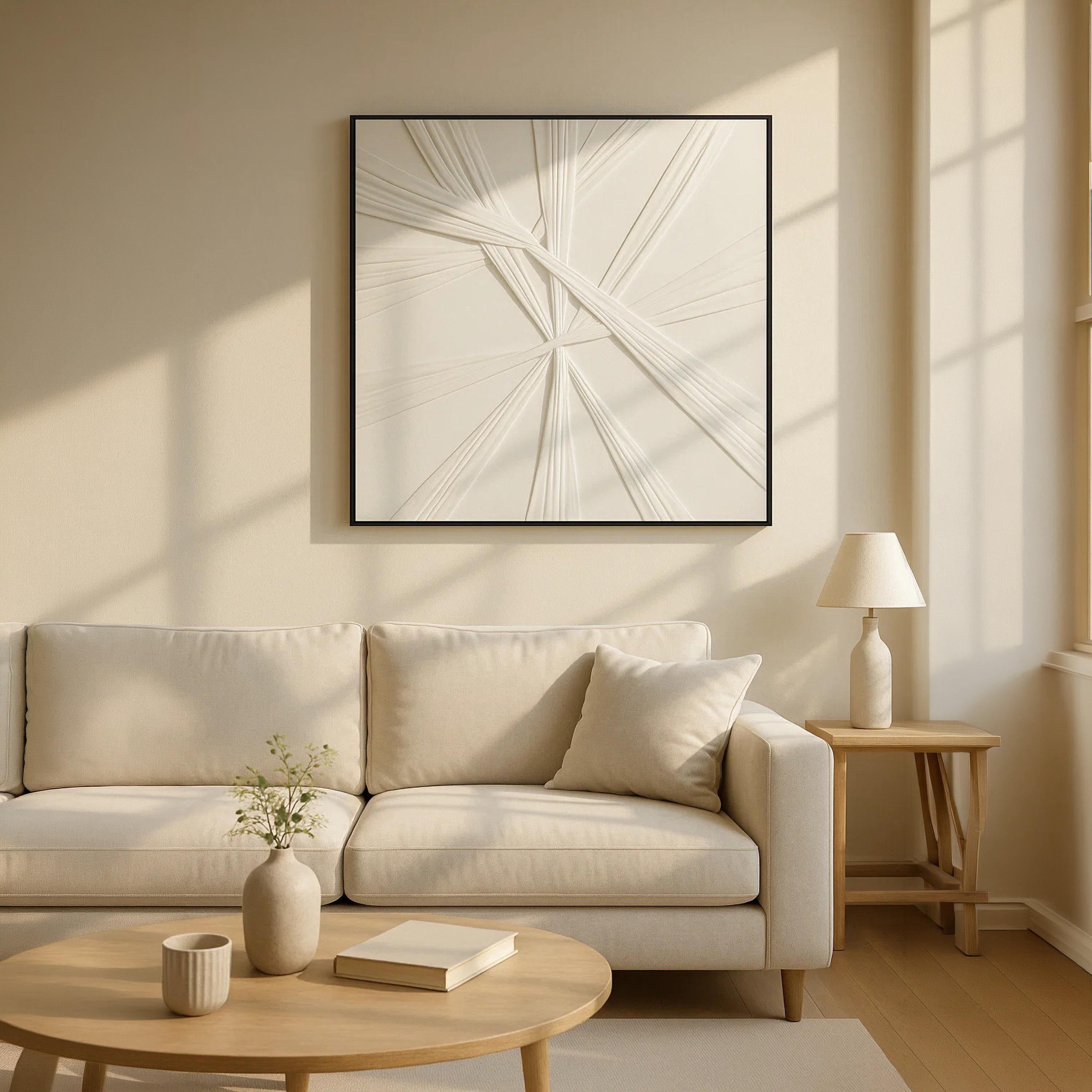 Maria Homes White Canvas Abstract Wall Art-household-walldecorandmirrors-wallart-image-3