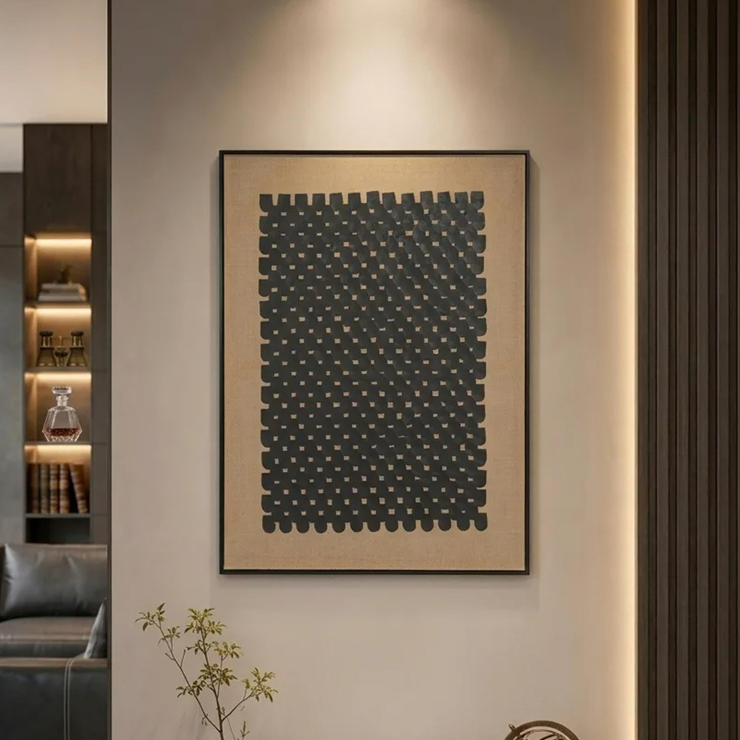 لوحة حائط مؤطرة بنقشة منسوجة متعددة الألوان من ماريا هومز-household-walldecorandmirrors-wallart-image-1