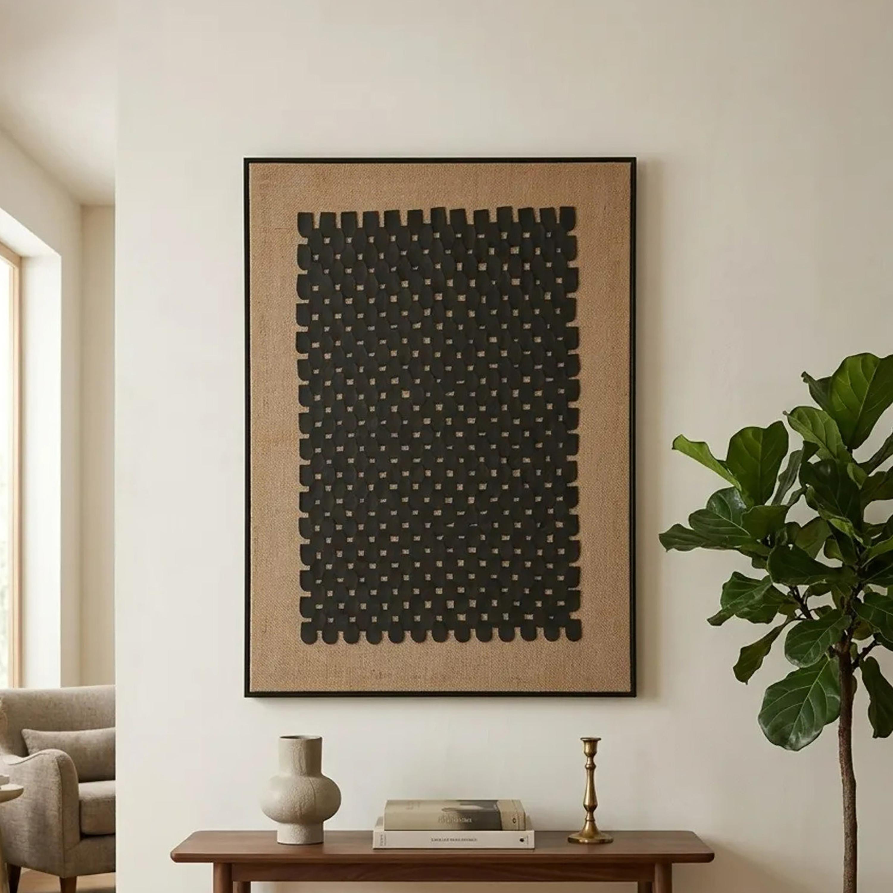 لوحة حائط مؤطرة بنقشة منسوجة متعددة الألوان من ماريا هومز-household-walldecorandmirrors-wallart-image-2