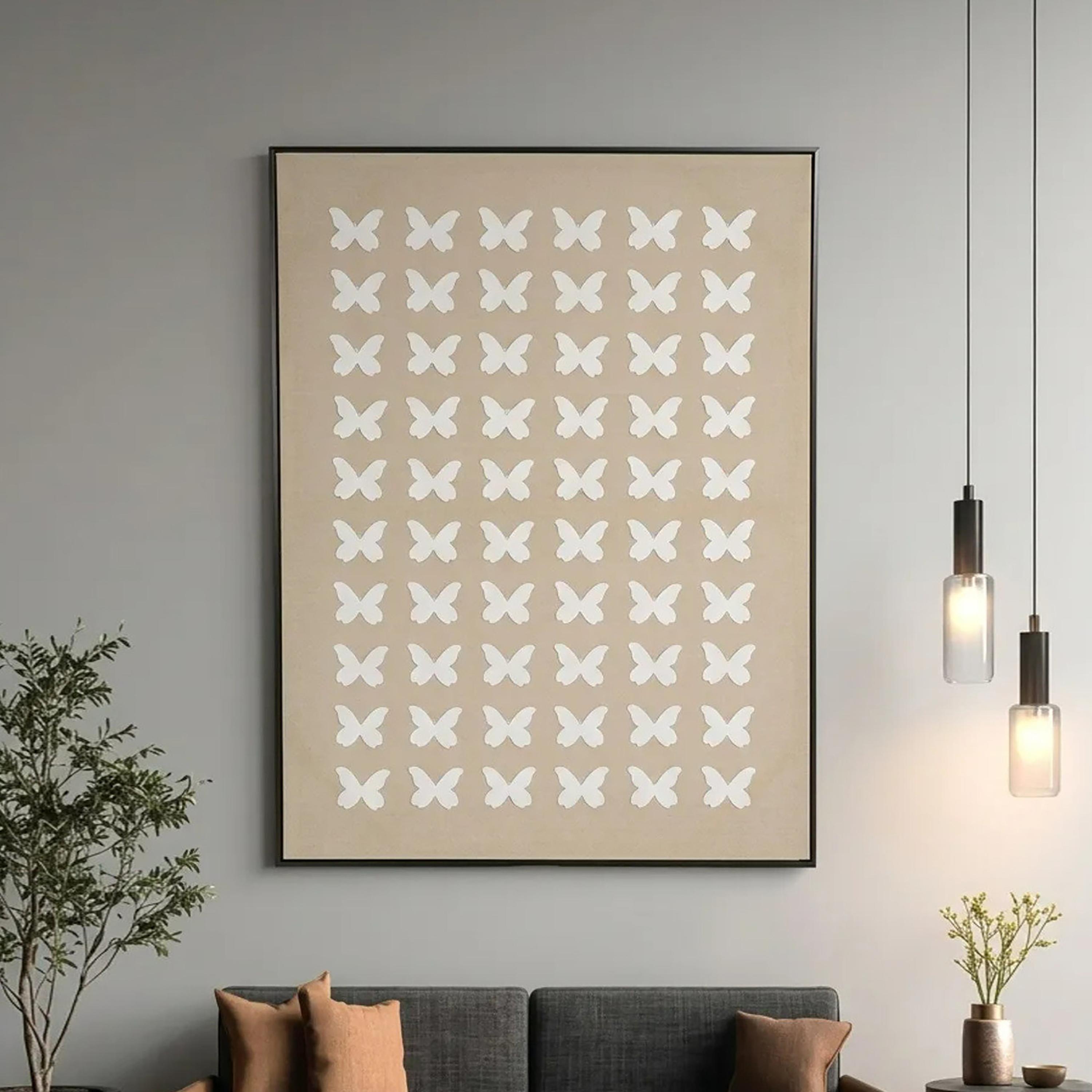 لوحة حائط مؤطرة بنمط الفراشات متعددة الألوان من ماريا هومز-household-walldecorandmirrors-wallart-image-1