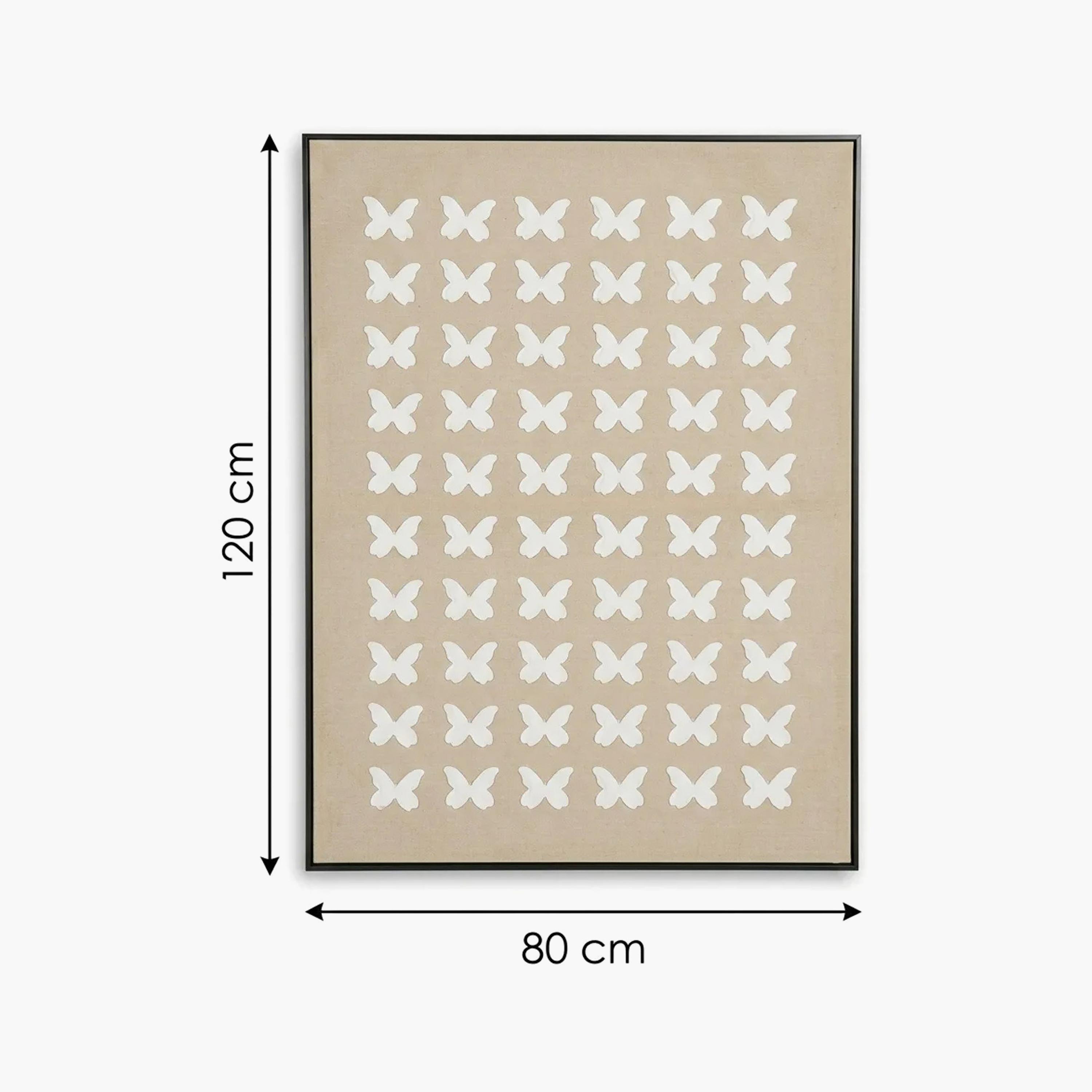 لوحة حائط مؤطرة بنمط الفراشات متعددة الألوان من ماريا هومز-household-walldecorandmirrors-wallart-image-5