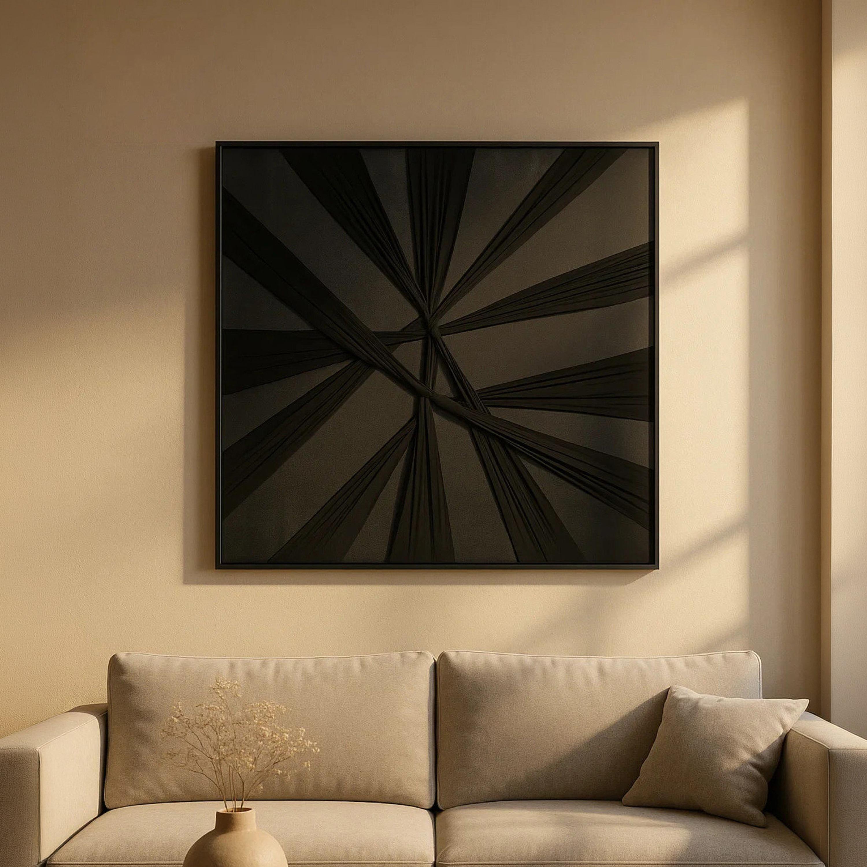 Maria Homes Black Canvas Abstract Wall Art-household-walldecorandmirrors-wallart-image-1