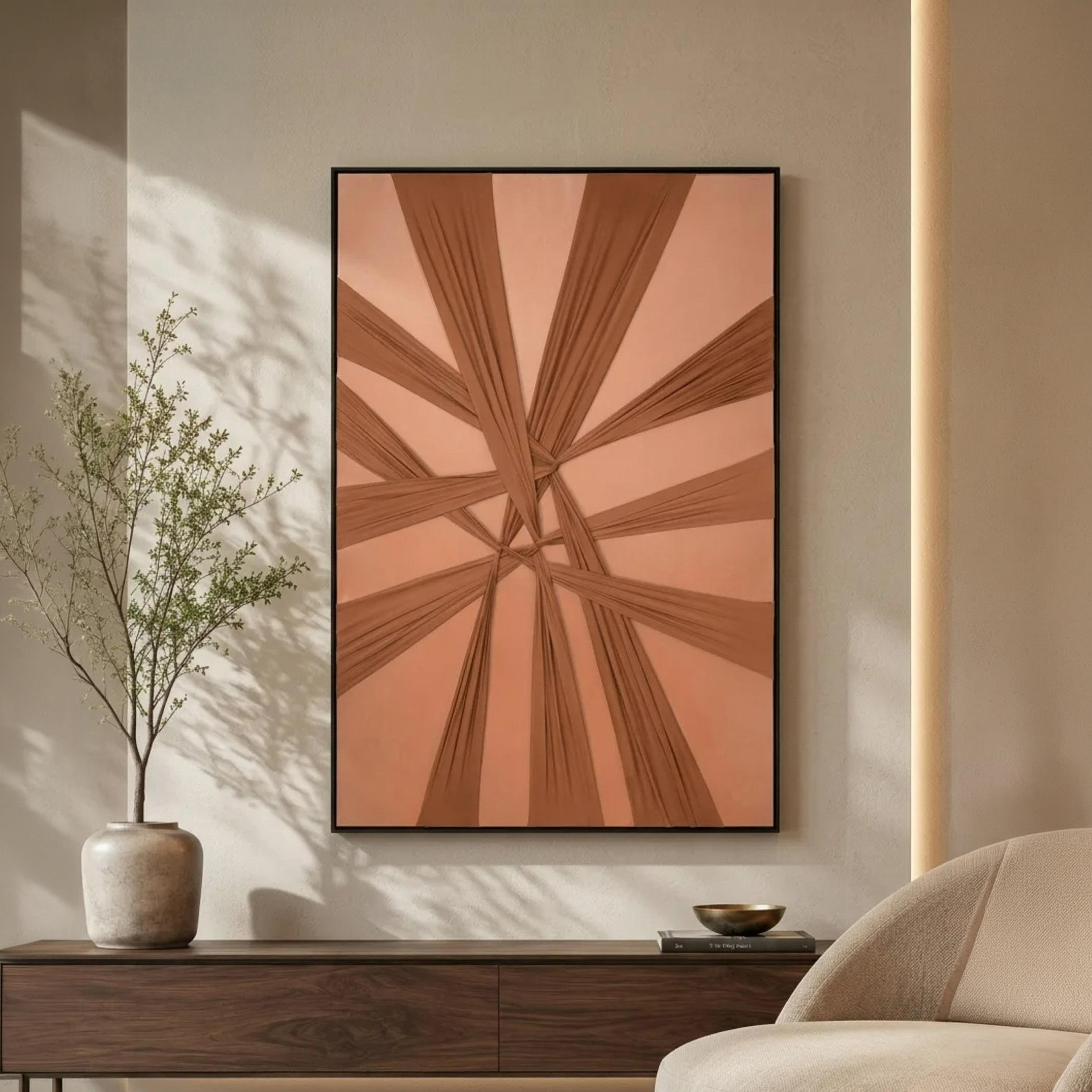 لوحة جدارية بإطار بنقشة هندسية متعددة الألوان من ماريا هومز-household-walldecorandmirrors-wallart-image-1