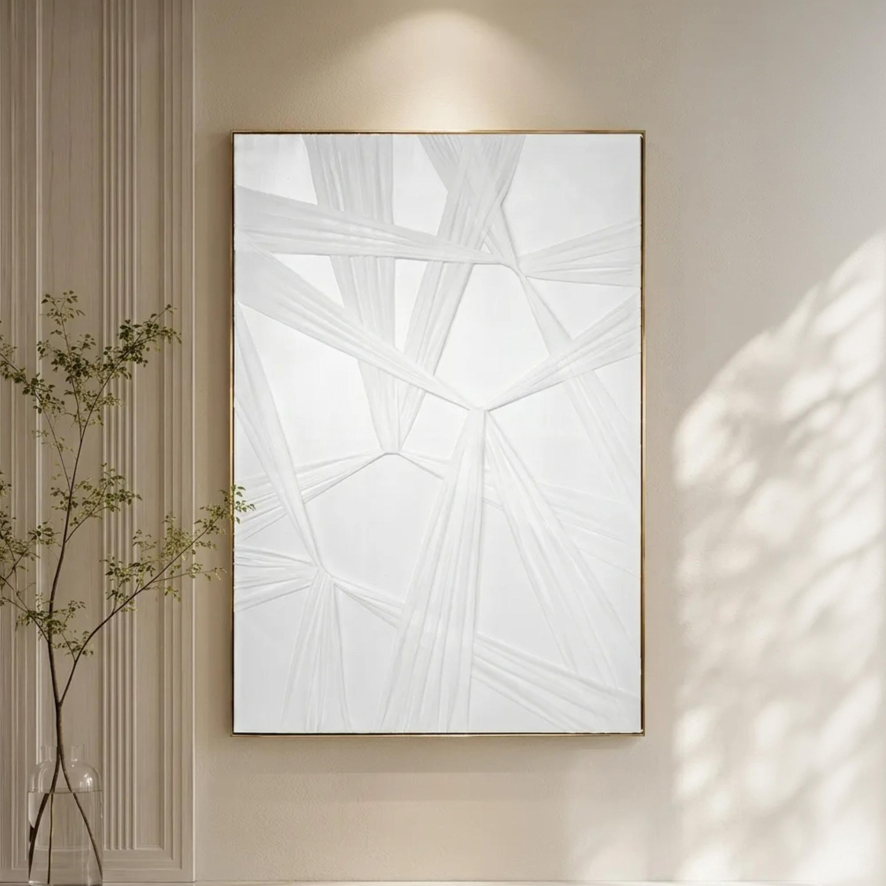 لوحة حائط بتصميم هندسي رمادي بإطار من ماريا هومز-household-walldecorandmirrors-wallart-image-1