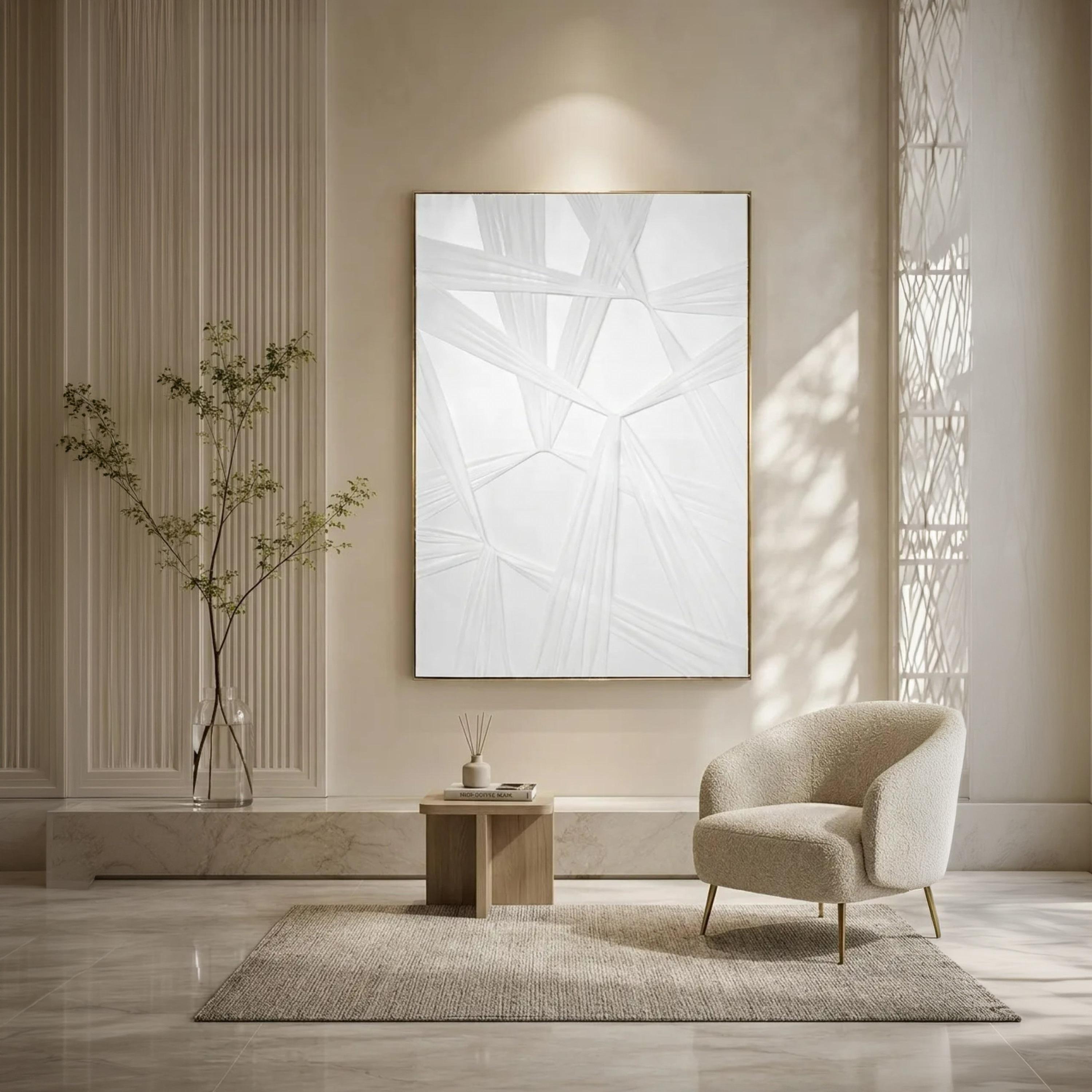 لوحة حائط بتصميم هندسي رمادي بإطار من ماريا هومز-household-walldecorandmirrors-wallart-image-2