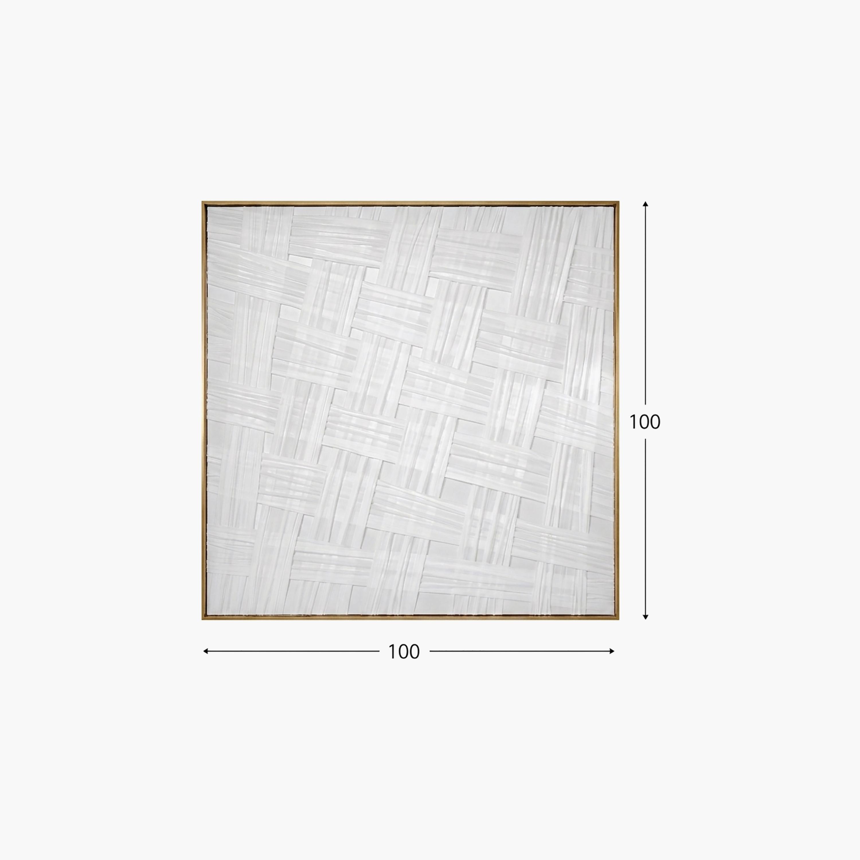 لوحة جدارية مؤطرة بنقشة منسوجة رمادية من ماريا هومز-household-walldecorandmirrors-wallart-image-4