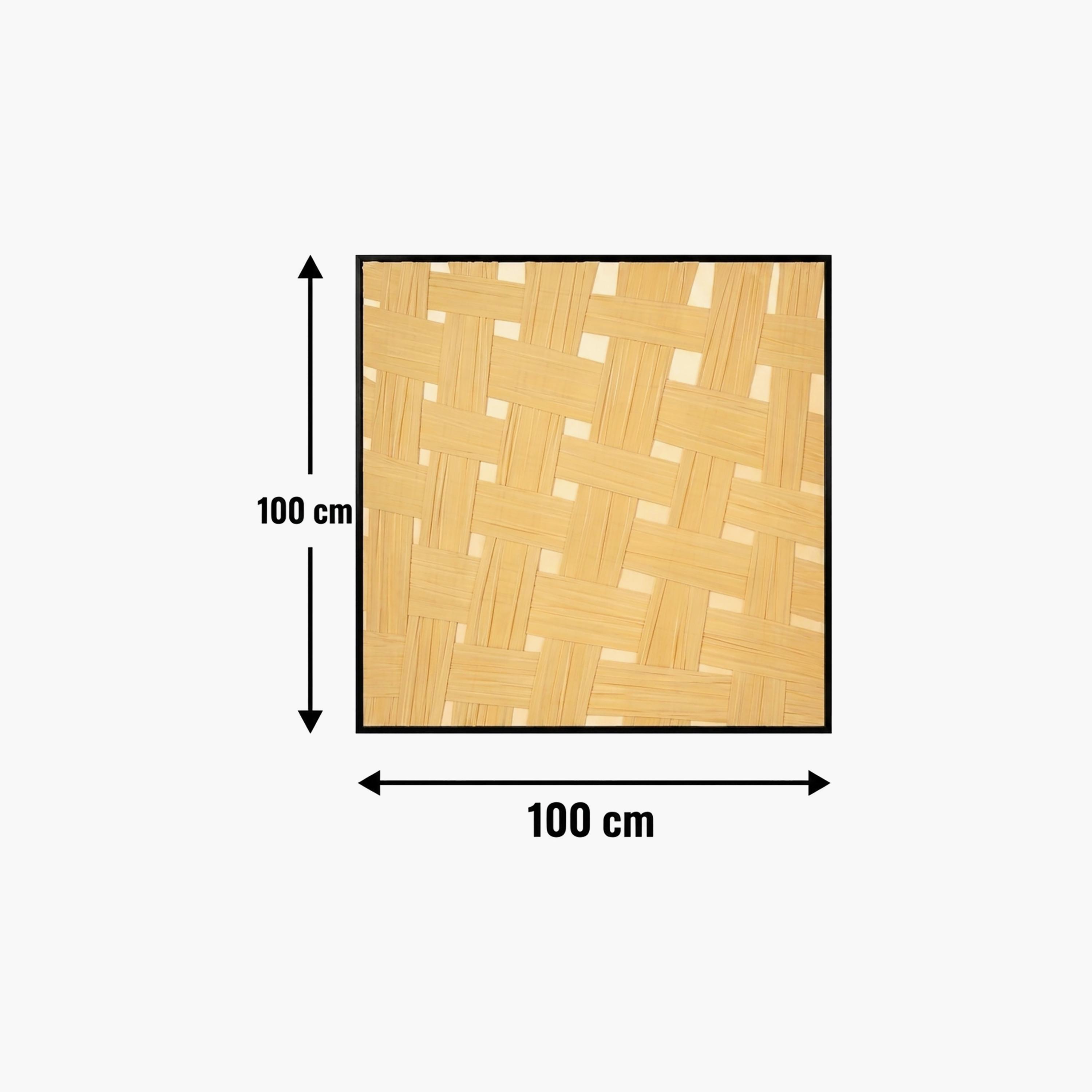 لوحة حائط مؤطرة بنقشة منسوجة باللون البني من ماريا هومز-household-walldecorandmirrors-wallart-image-4