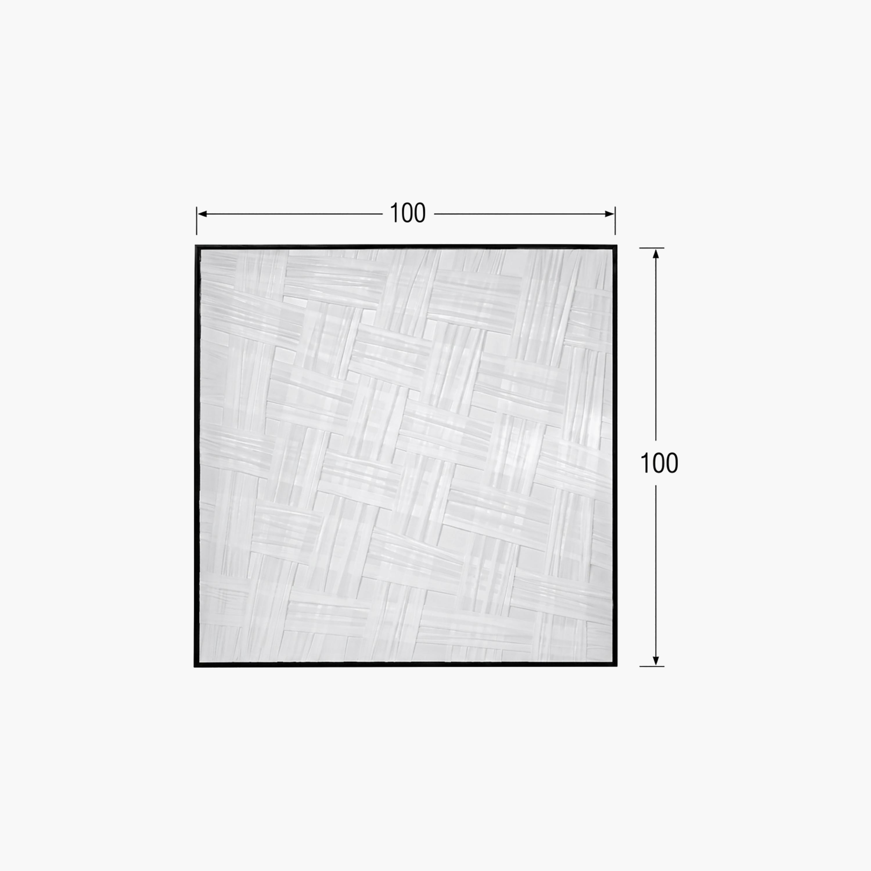 Maria Homes Grey Canvas Woven Pattern Framed Wall Art-household-walldecorandmirrors-wallart-image-4