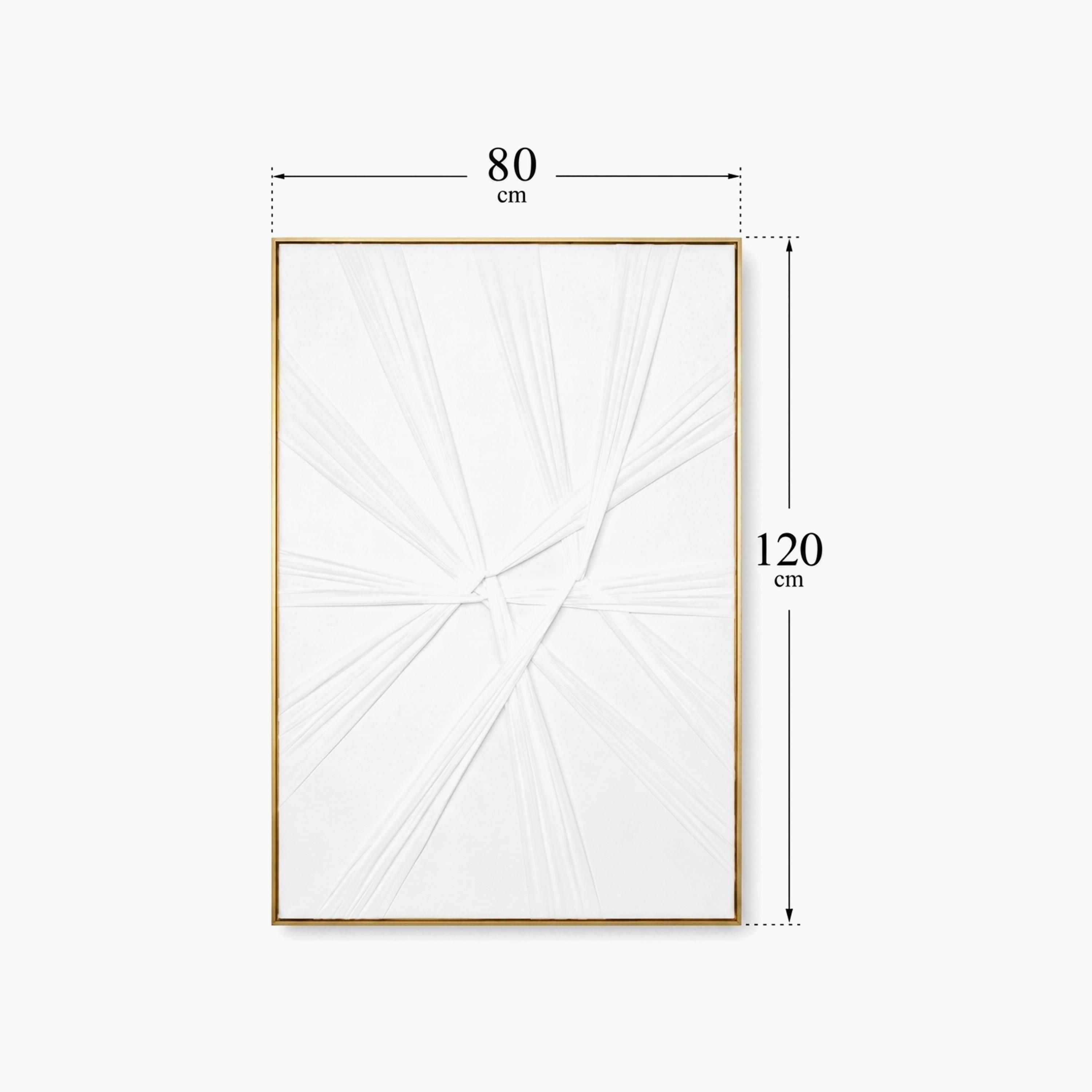 لوحة جدارية بإطار بتصميم هندسي أبيض من ماريا هومز-household-walldecorandmirrors-wallart-image-4