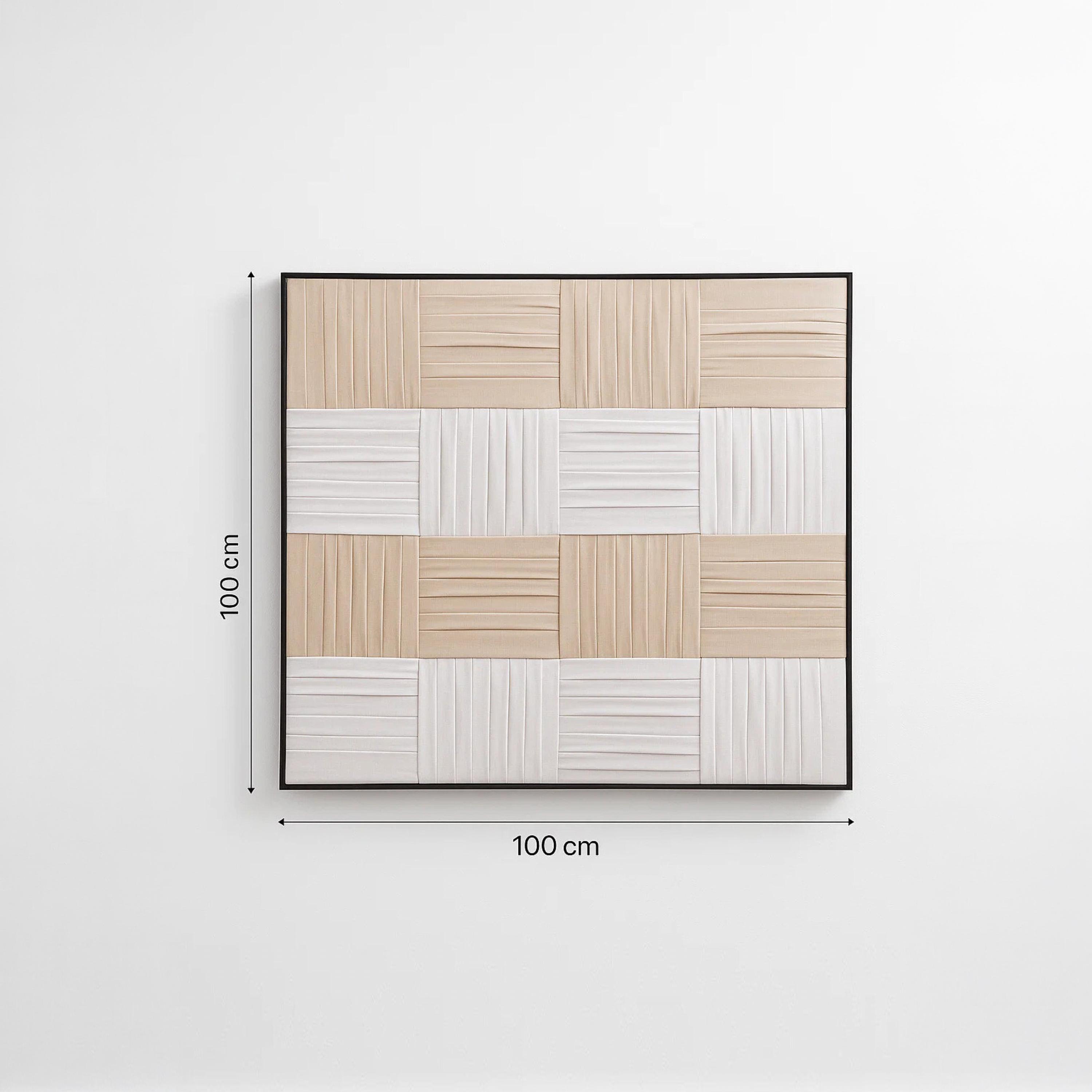 لوحة جدارية مؤطرة بطبعة تجريدية من قماش الكانفاس بلون البيج من ماريا هومز-household-walldecorandmirrors-wallart-image-6