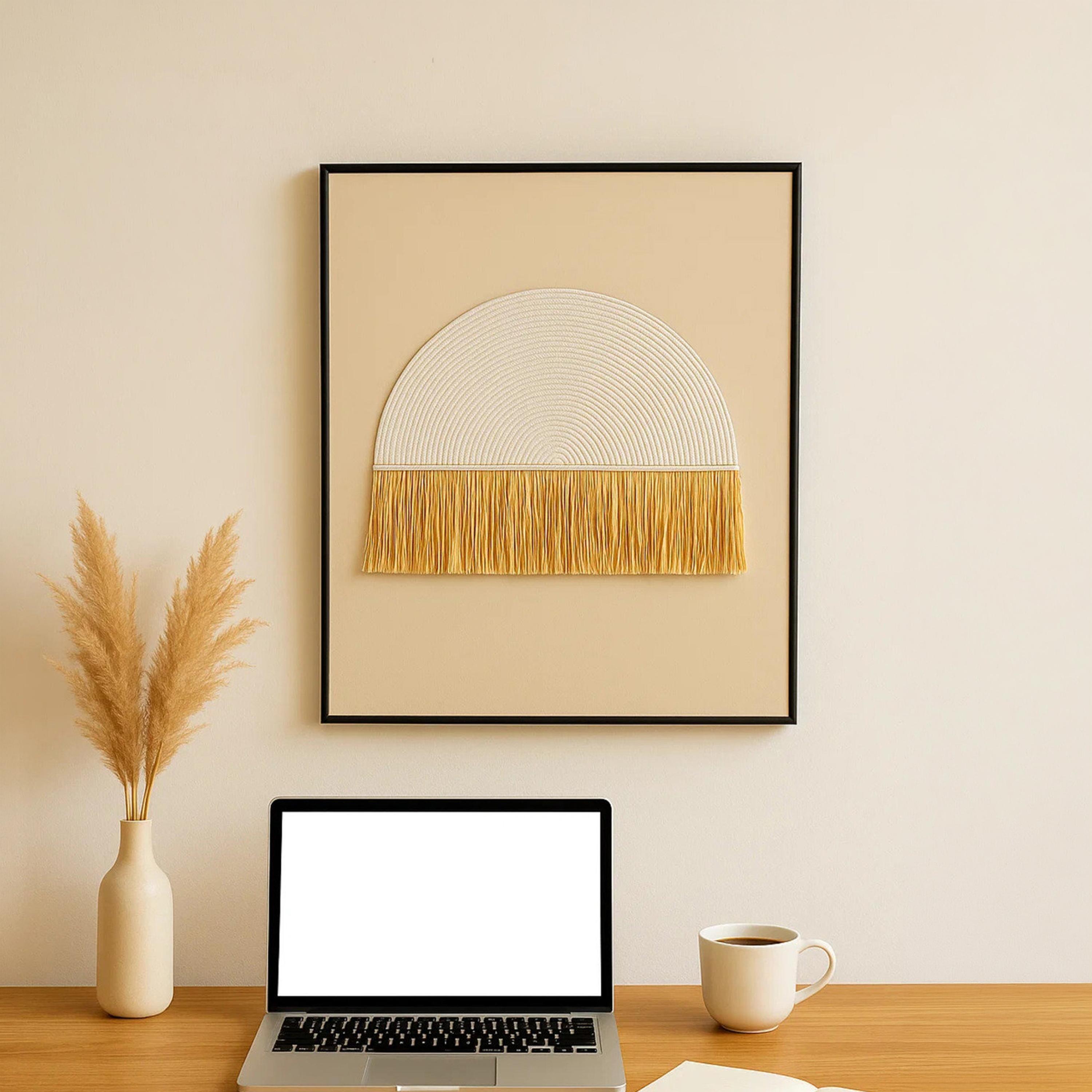 لوحة جدارية بألوان متعددة من قماش كانفس بملمس وتصميم تجريدي من ماريا هومز-household-walldecorandmirrors-wallart-image-1