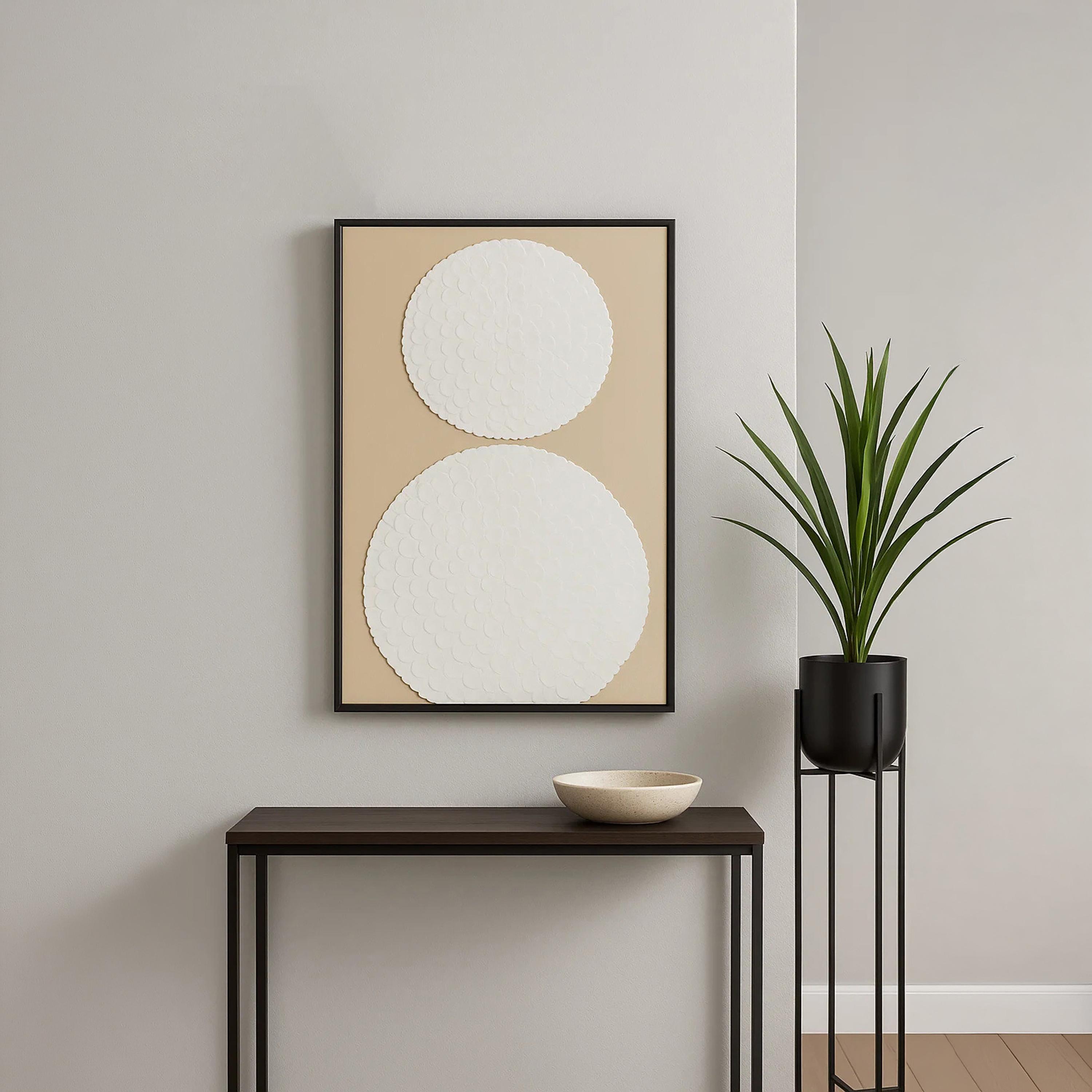Maria Homes Multicolour Canvas Mandala Pattern Framed Wall Art-household-walldecorandmirrors-wallart-image-1