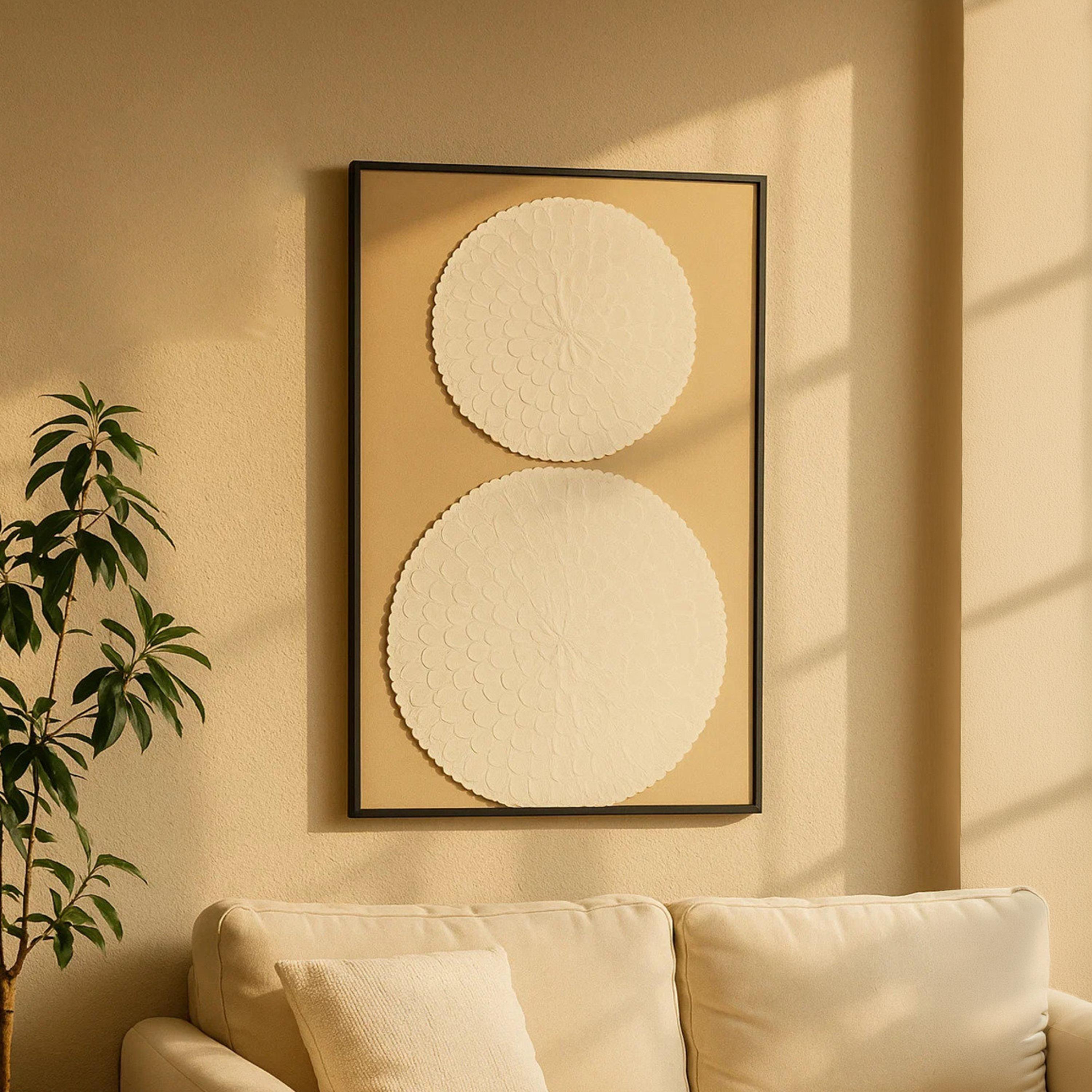 Maria Homes Multicolour Canvas Mandala Pattern Framed Wall Art-household-walldecorandmirrors-wallart-image-2