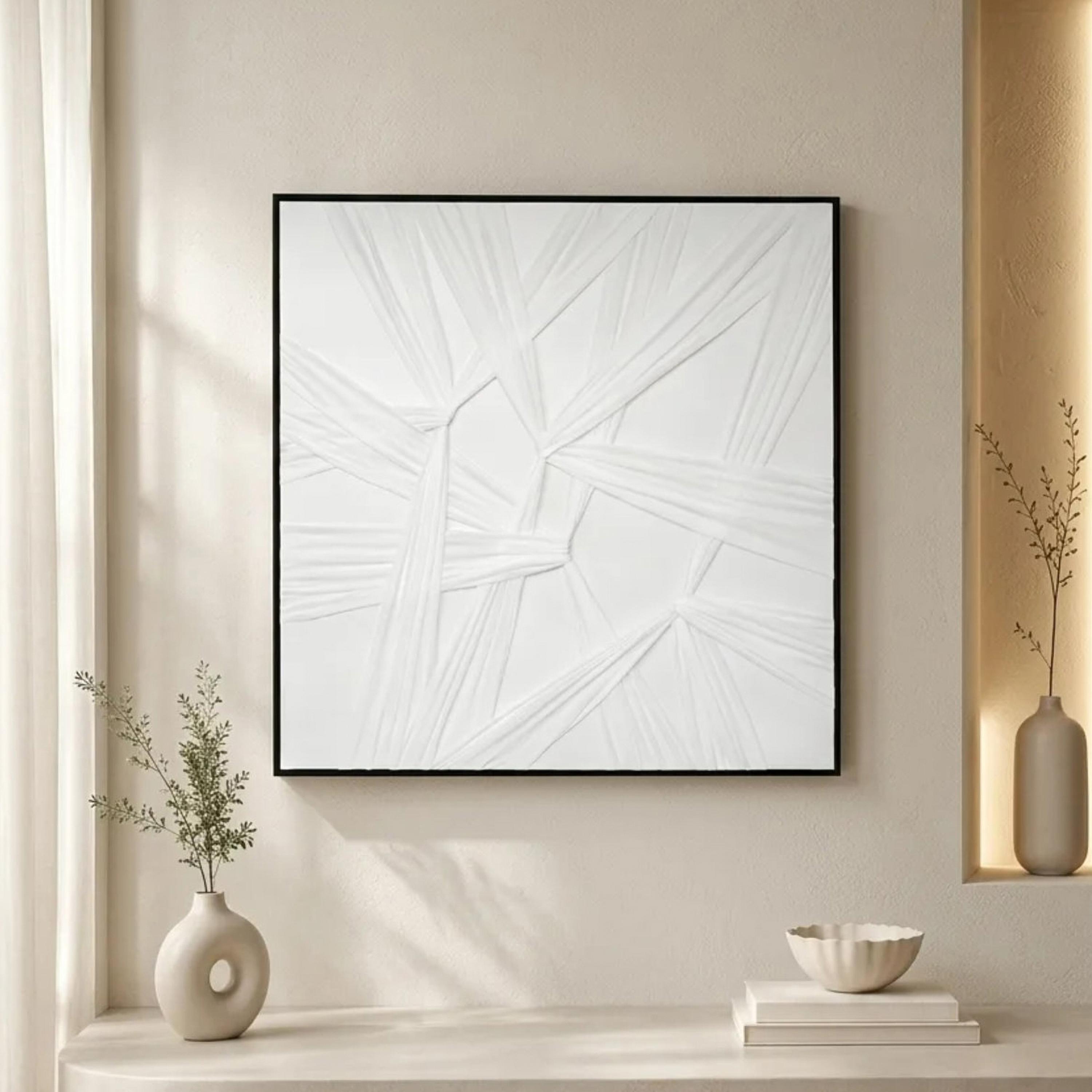 Maria Homes White Geometric Wall Art-household-walldecorandmirrors-wallart-image-1