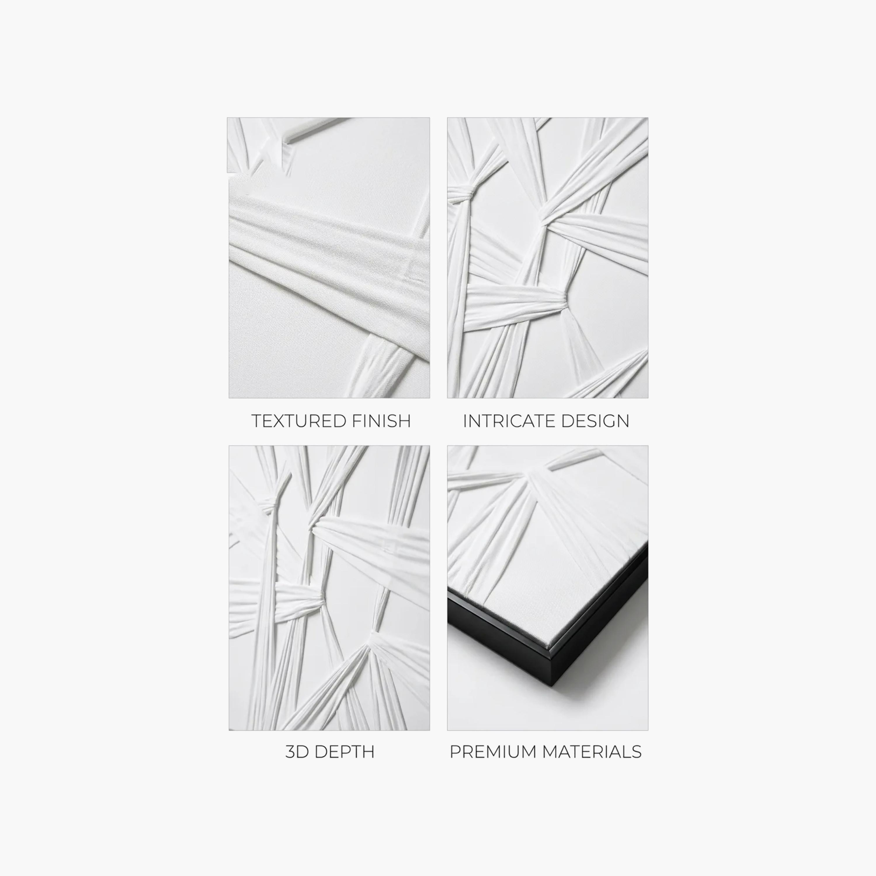 Maria Homes White Geometric Wall Art-household-walldecorandmirrors-wallart-image-3
