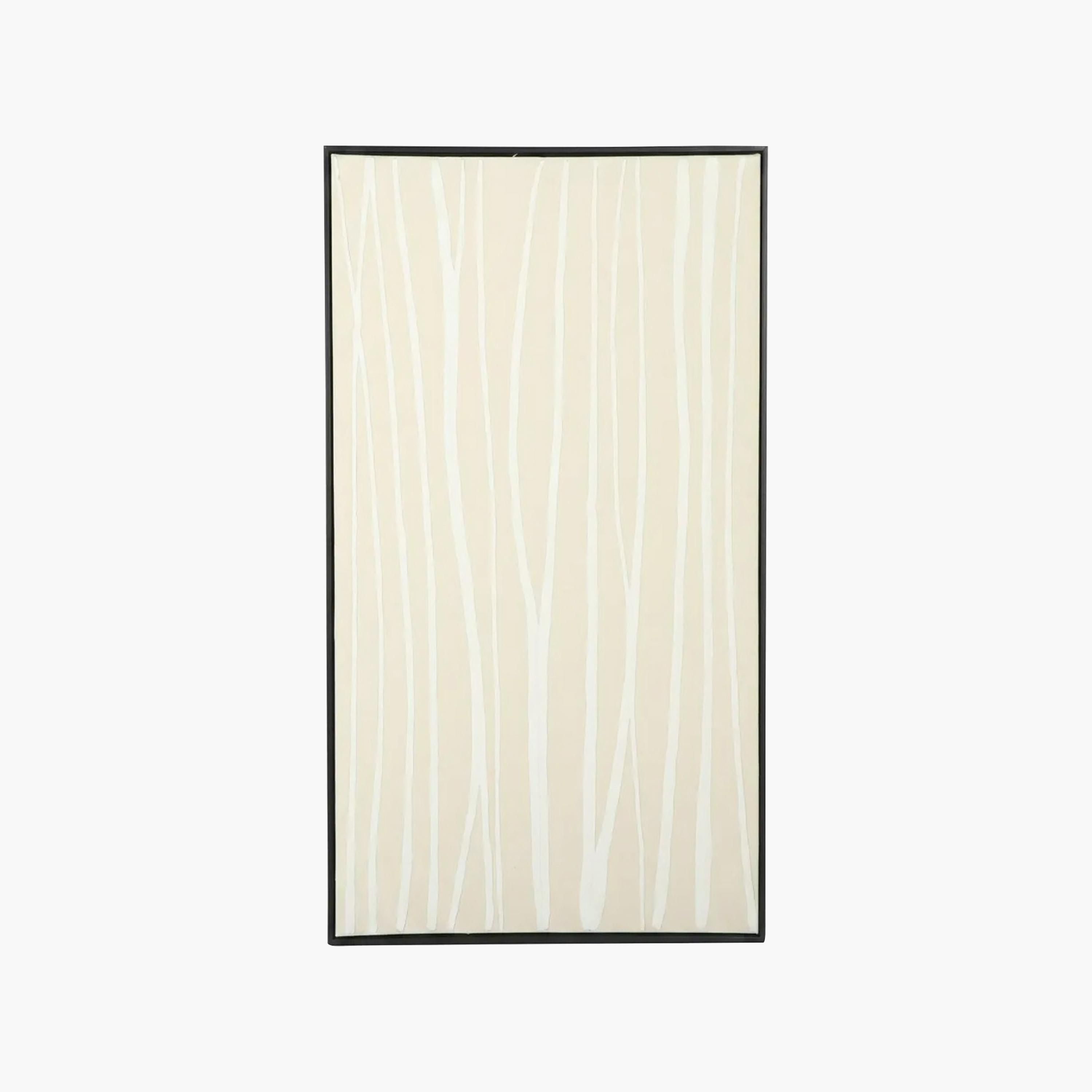 لوحة جدارية مؤطرة بتصميم تجريدي وملمس بارز باللون البيج من ماريا هومز-household-walldecorandmirrors-wallart-image-4