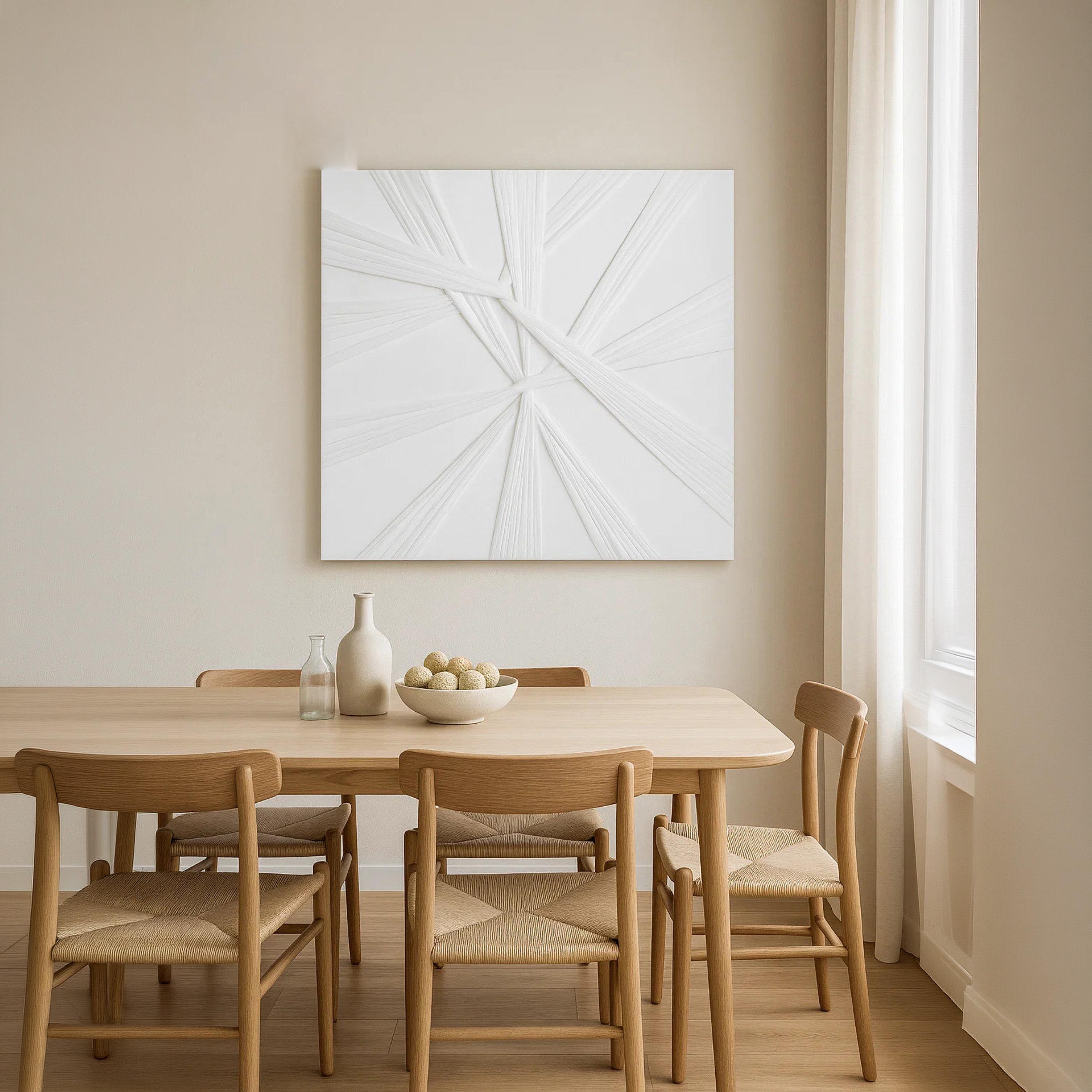 لوحة جدارية بتصميم تجريدية بملمس من قماش الكانفاس الأبيض من ماريا هومز-household-walldecorandmirrors-wallart-image-3