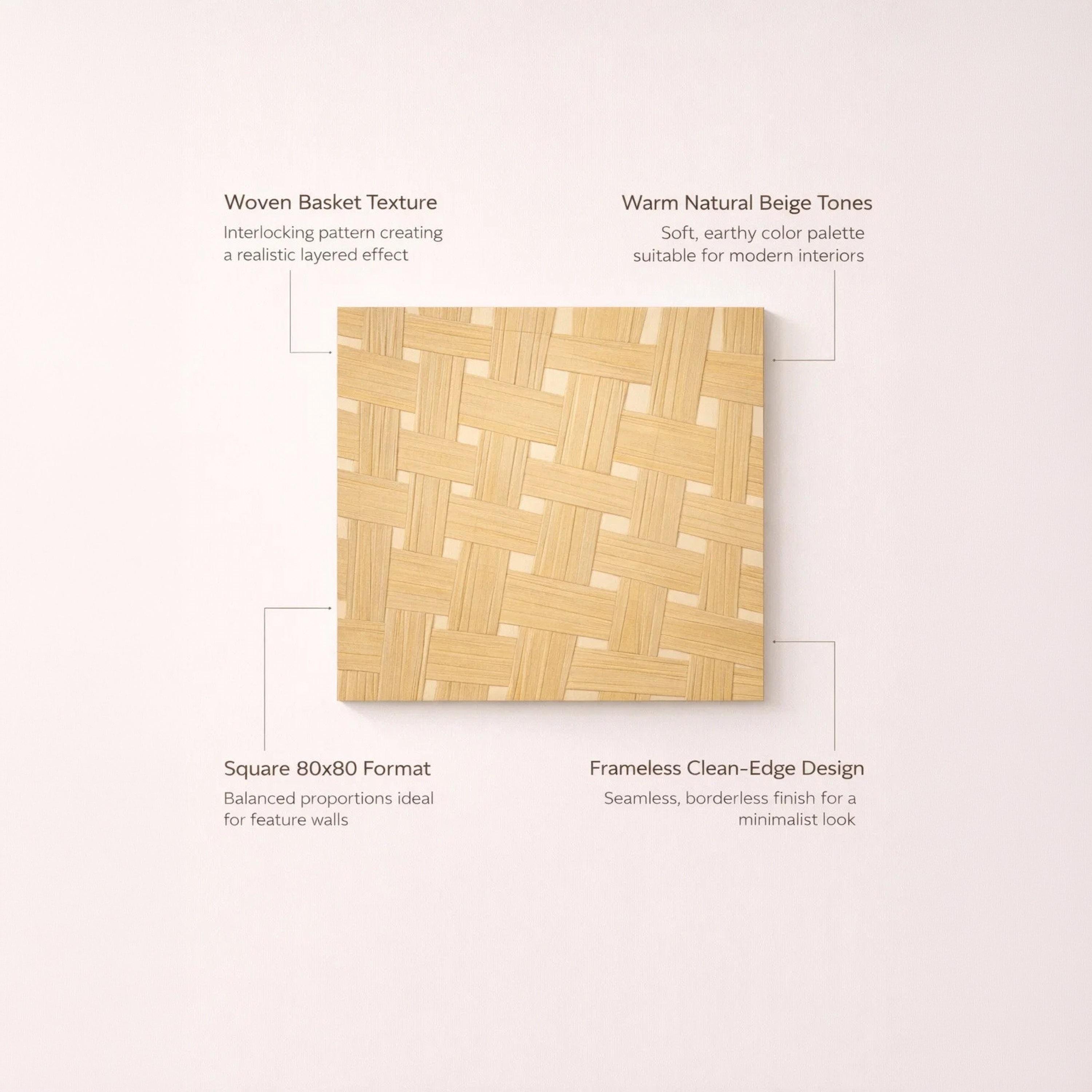 Maria Homes Brown Woven Pattern Wall Art-household-walldecorandmirrors-wallart-image-4
