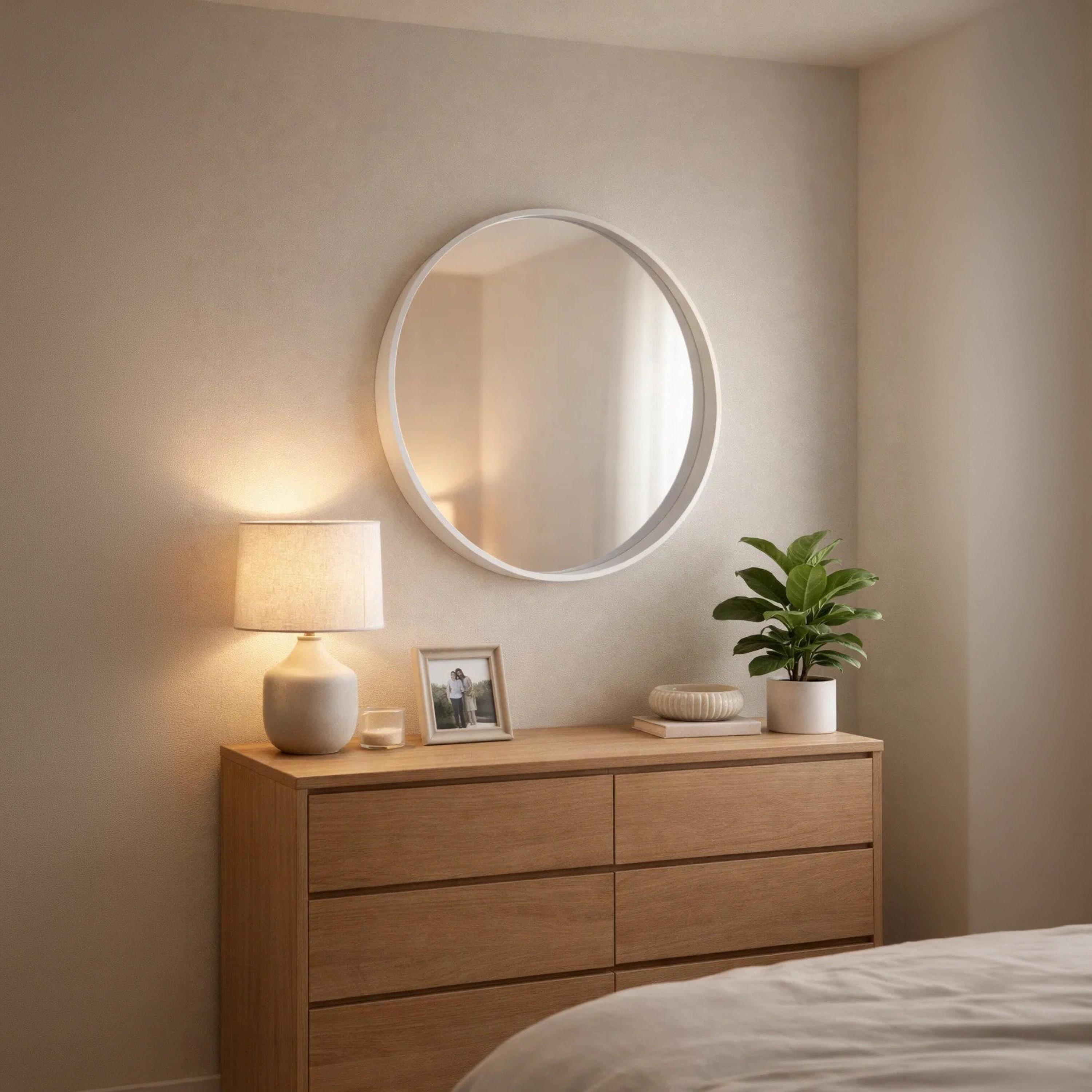 Maria Homes Glass Round Wall Mirror-household-walldecorandmirrors-mirrors-wallmirrors-image-2