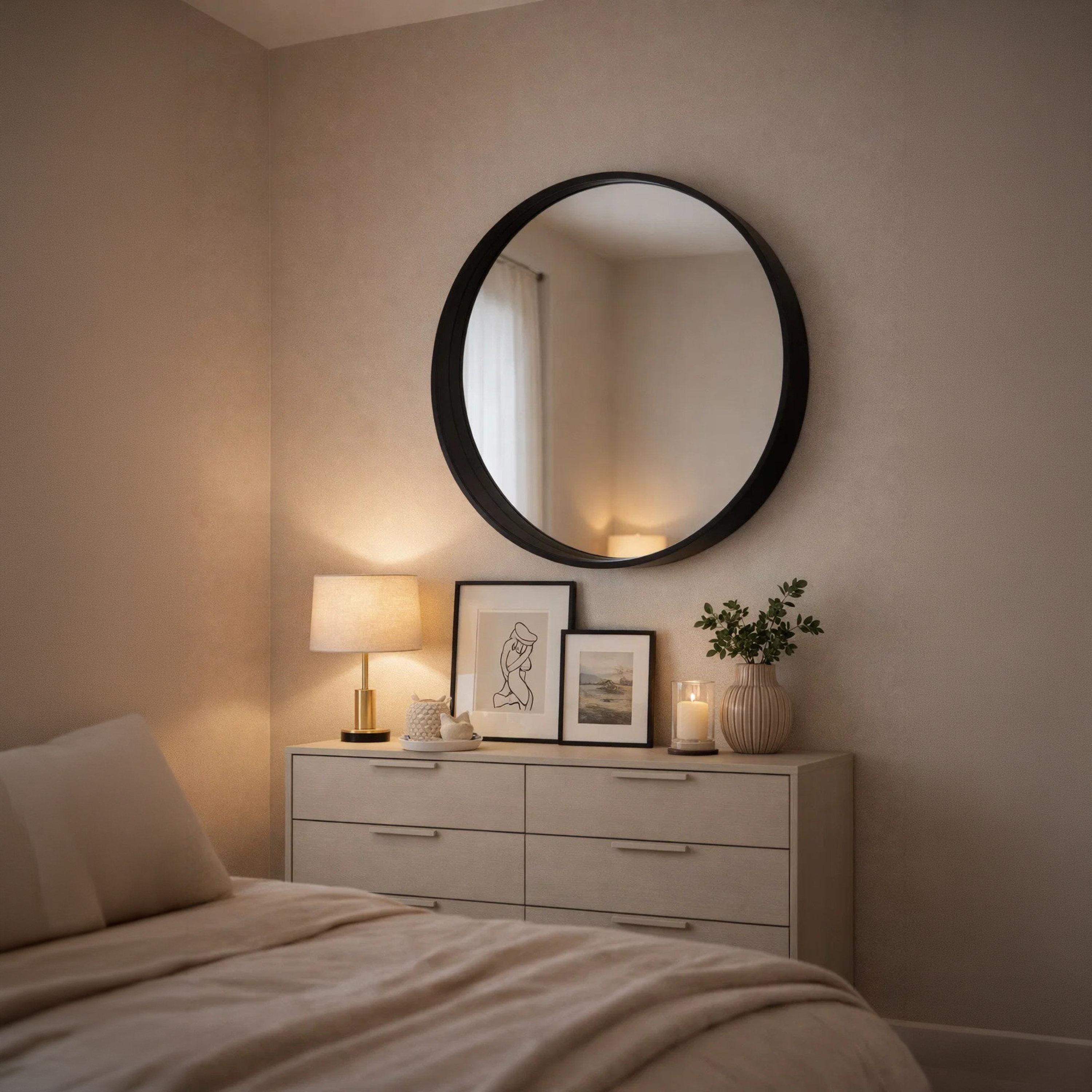 مرآة حائط دائرية من الزجاج من ماريا هومز-household-walldecorandmirrors-mirrors-wallmirrors-image-2