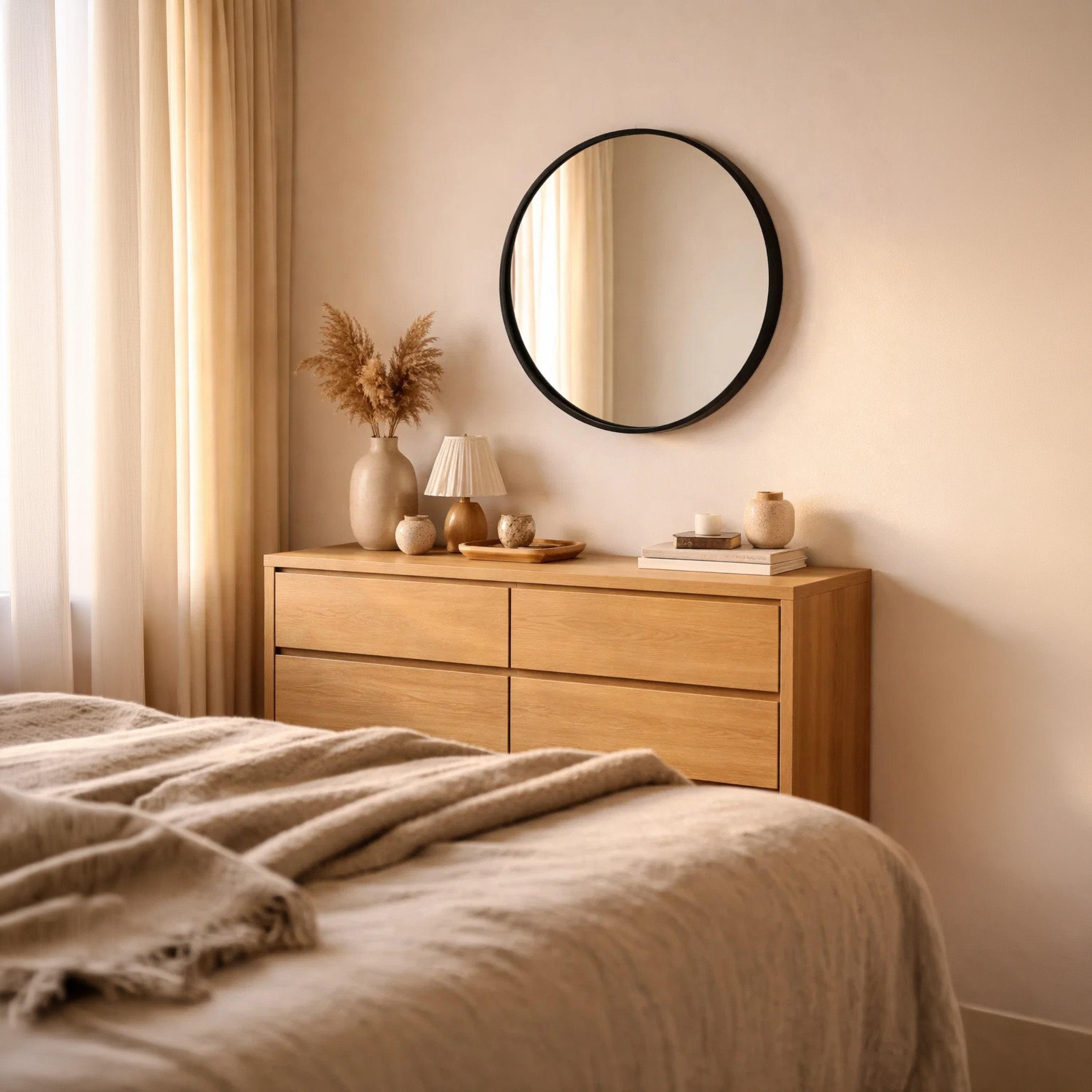 Maria Homes Glass Round Wall Mirror-household-walldecorandmirrors-mirrors-wallmirrors-image-2