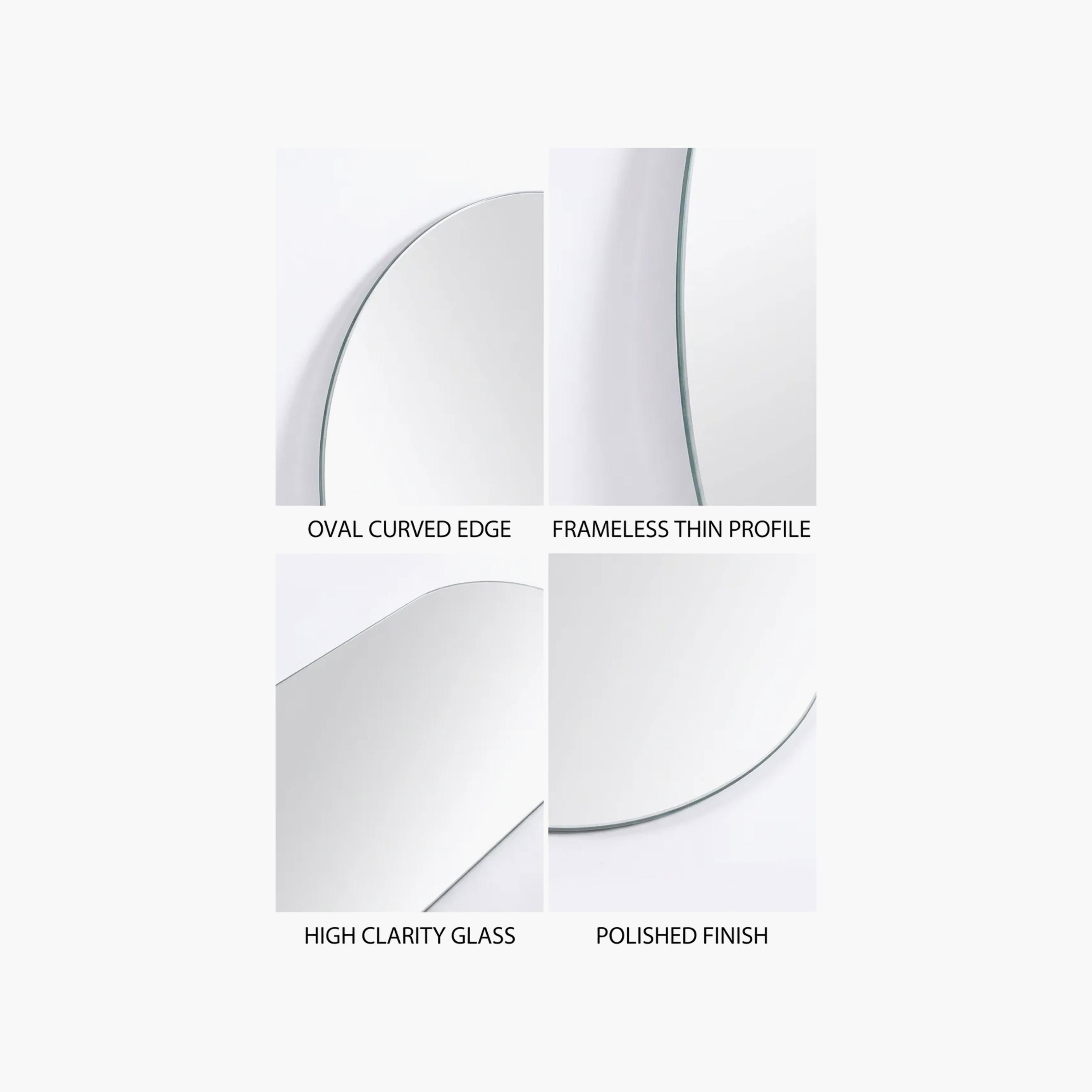 مرآة حائط زجاجية بيضاء بشكل كبسولة من ماريا هومز-household-walldecorandmirrors-mirrors-wallmirrors-image-4