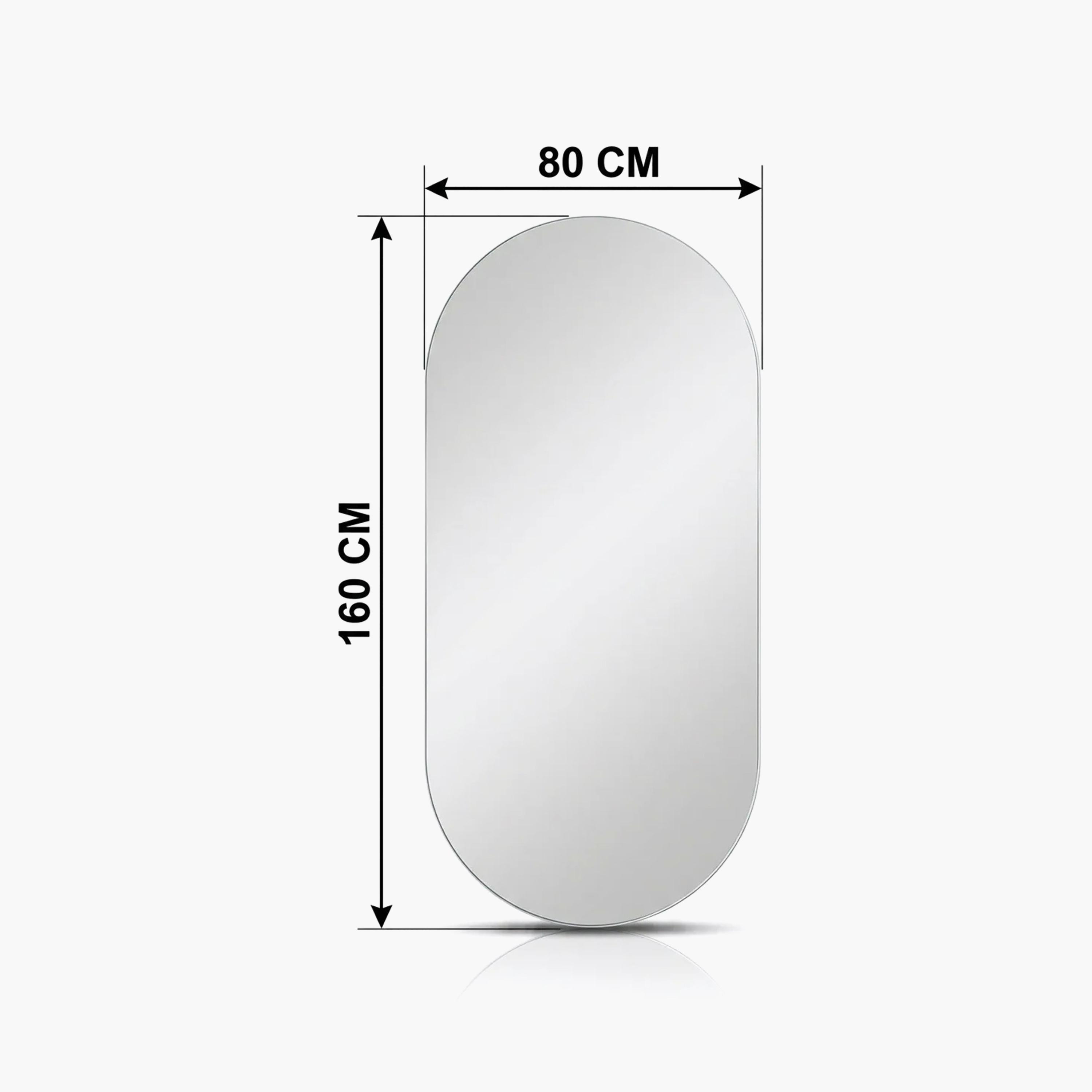 مرآة حائط زجاجية بيضاء بشكل كبسولة من ماريا هومز-household-walldecorandmirrors-mirrors-wallmirrors-image-5