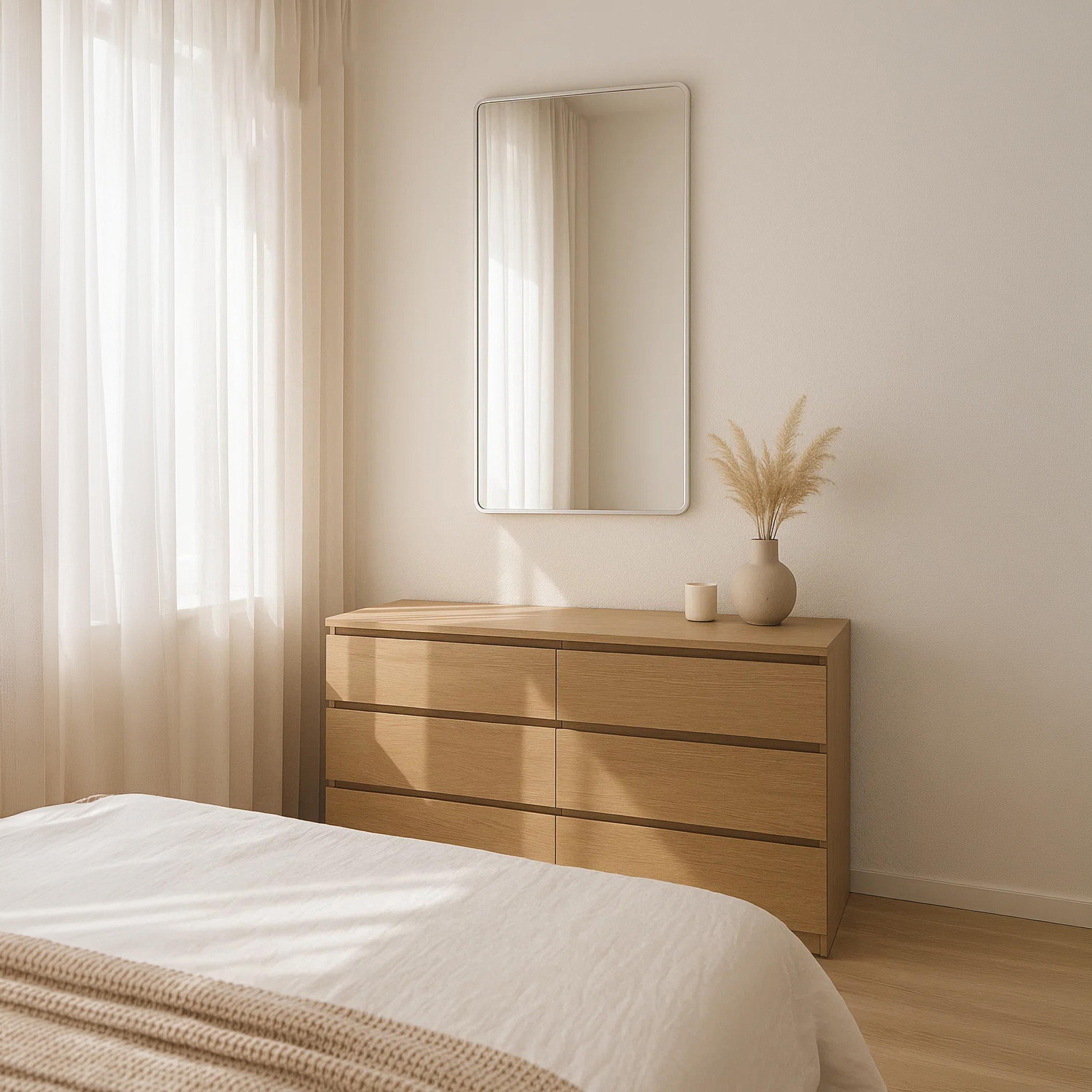 Maria Homes Glass Rectangular Wall Mirror-household-walldecorandmirrors-mirrors-wallmirrors-image-2