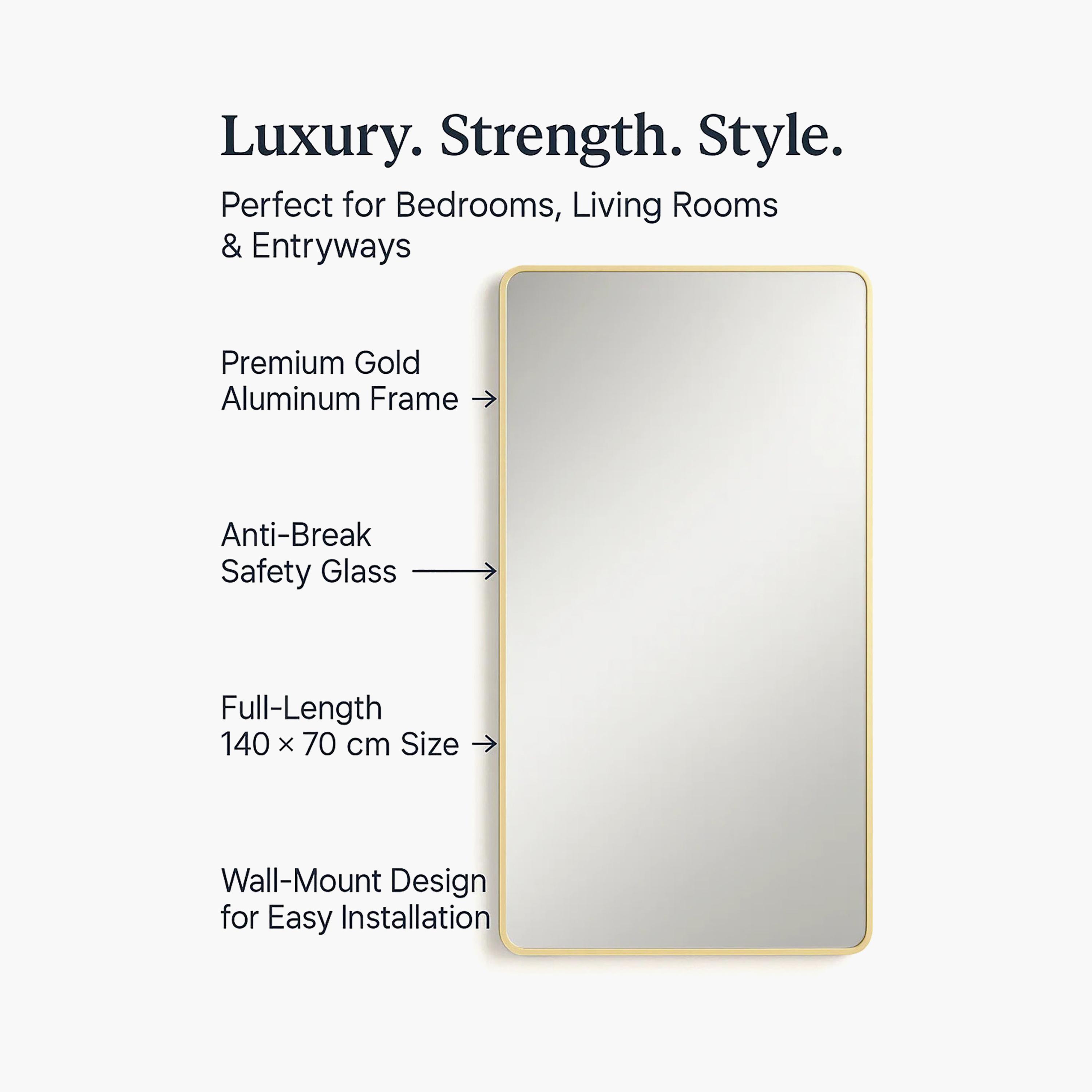 Maria Homes Glass Rectangular Wall Mirror-household-walldecorandmirrors-mirrors-wallmirrors-image-4
