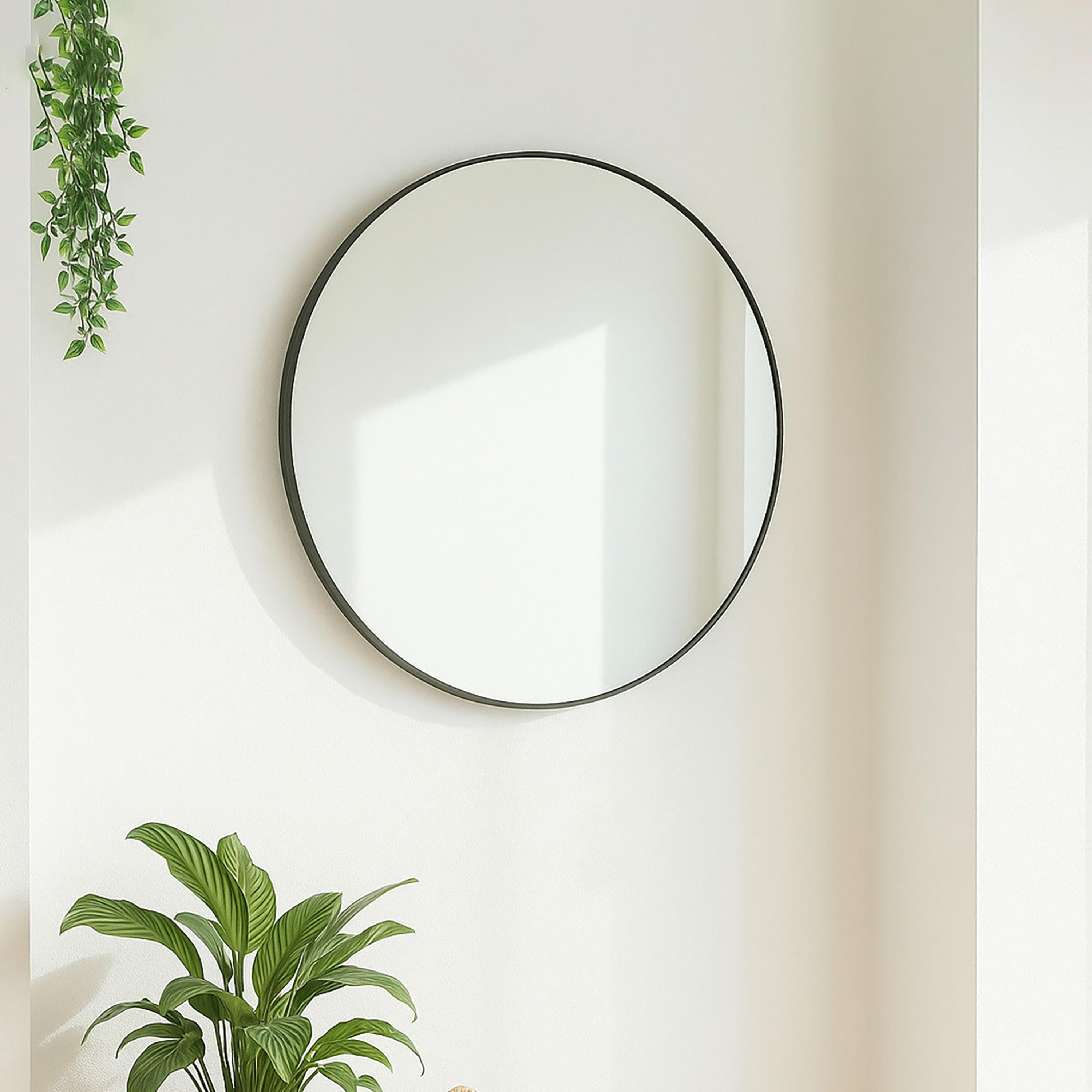 مرآة حائط دائرية زجاجية سوداء من ماريا هومز-household-walldecorandmirrors-mirrors-wallmirrors-image-3
