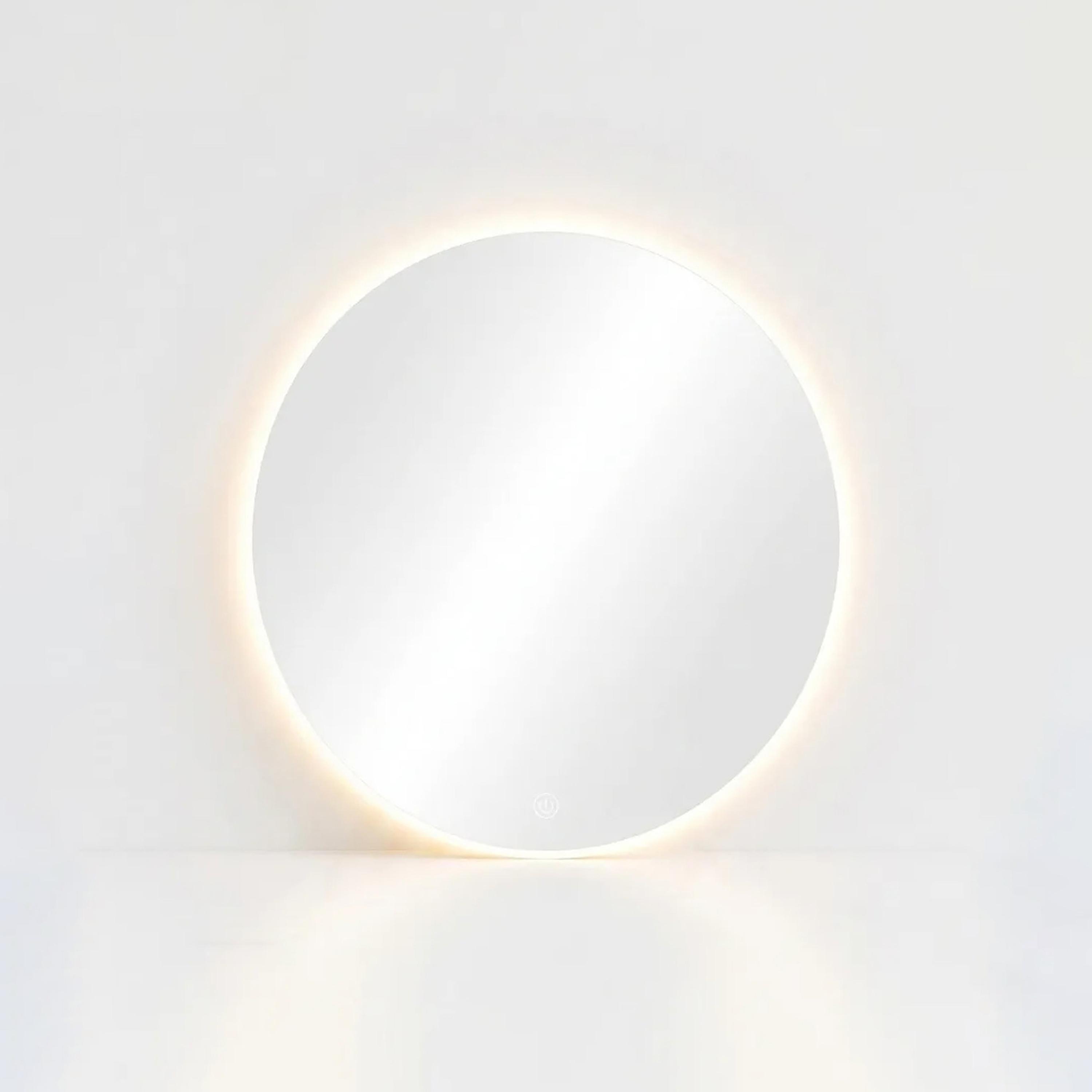 مرآة حائط دائرية زجاجية بيضاء من ماريا هومز-household-walldecorandmirrors-mirrors-wallmirrors-image-3