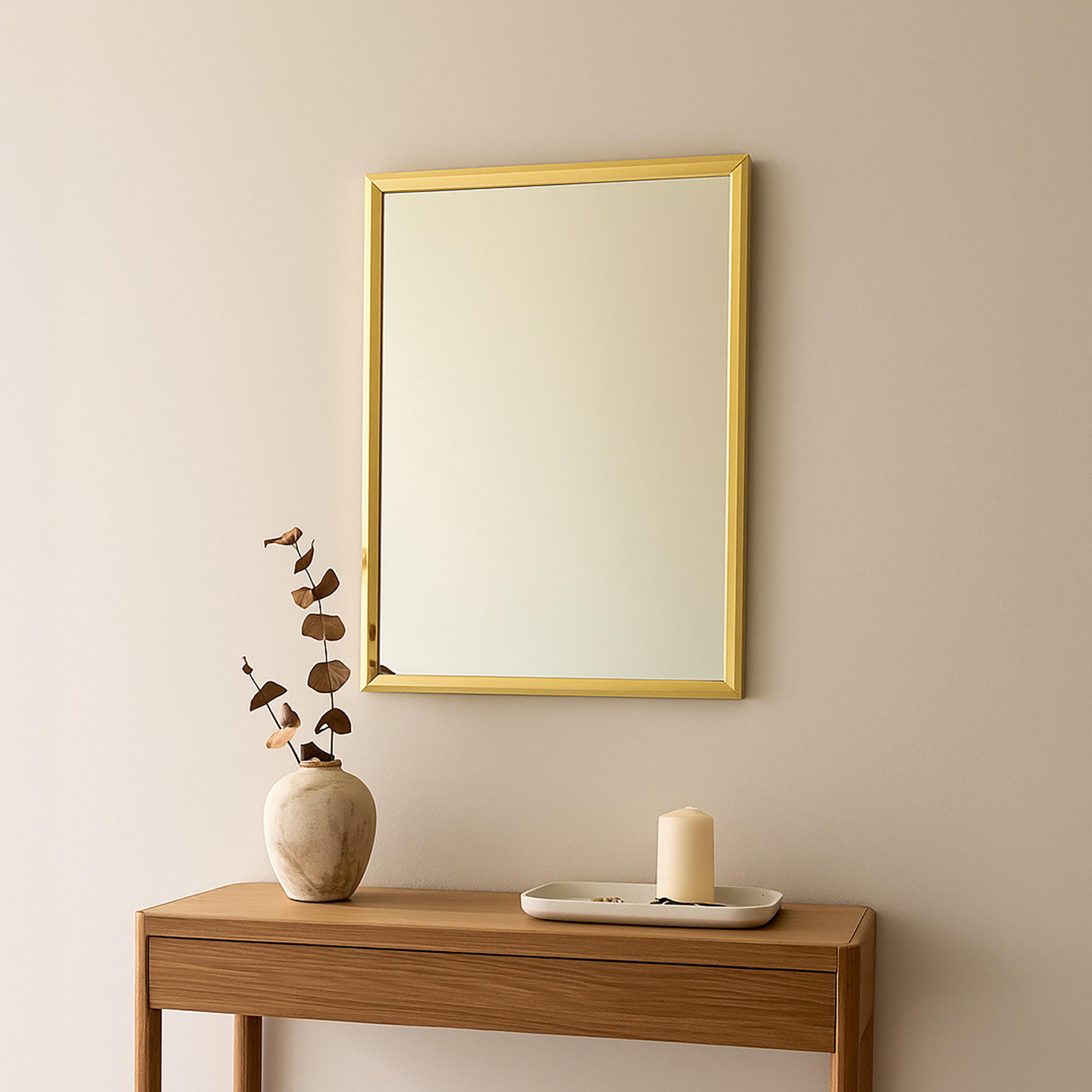 مرآة حائط مستطيلة زجاجية بلون ذهبي من ماريا هومز-household-walldecorandmirrors-mirrors-wallmirrors-image-2