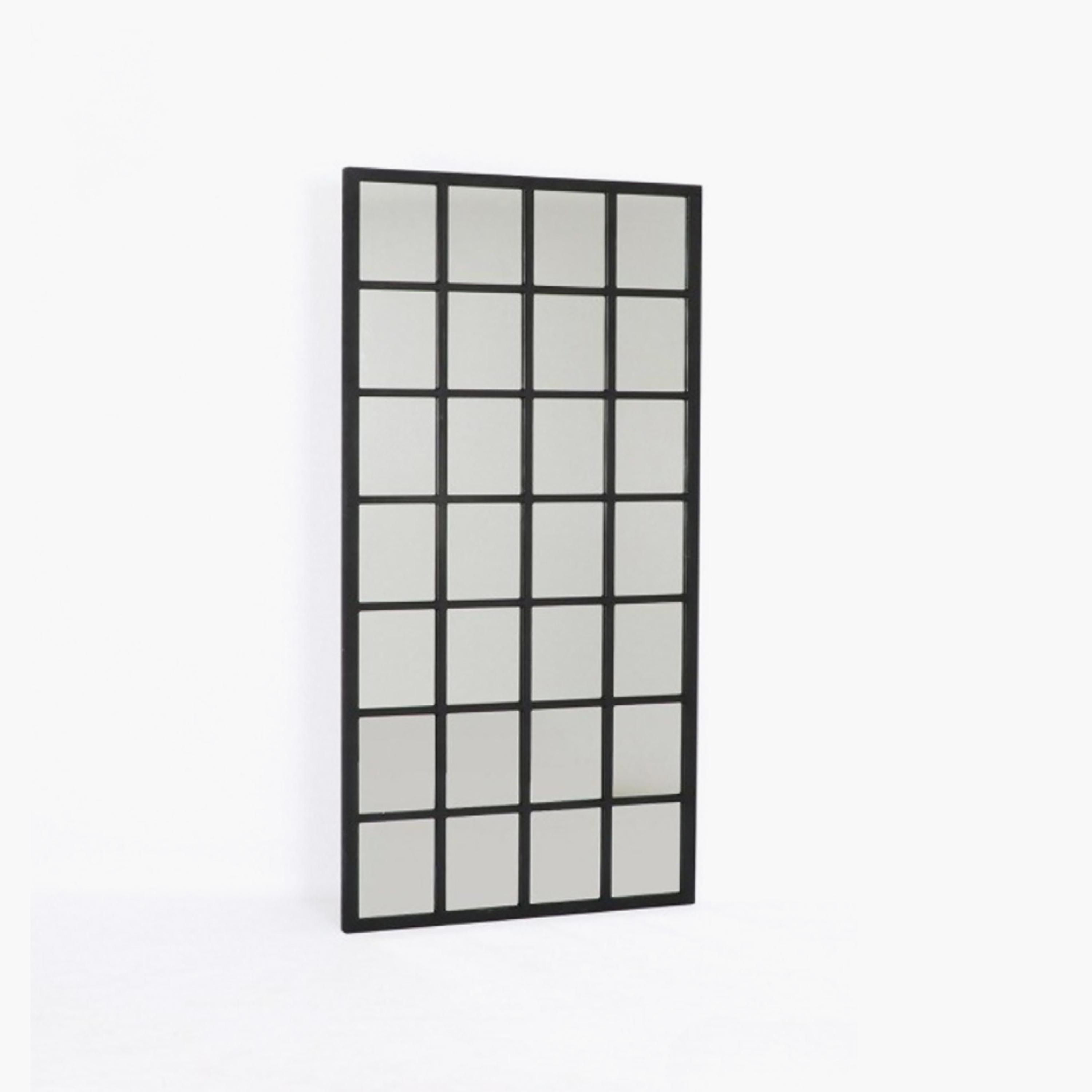 Maria Homes Glass Grid Frame Wall Mirror-household-walldecorandmirrors-mirrors-wallmirrors-image-5