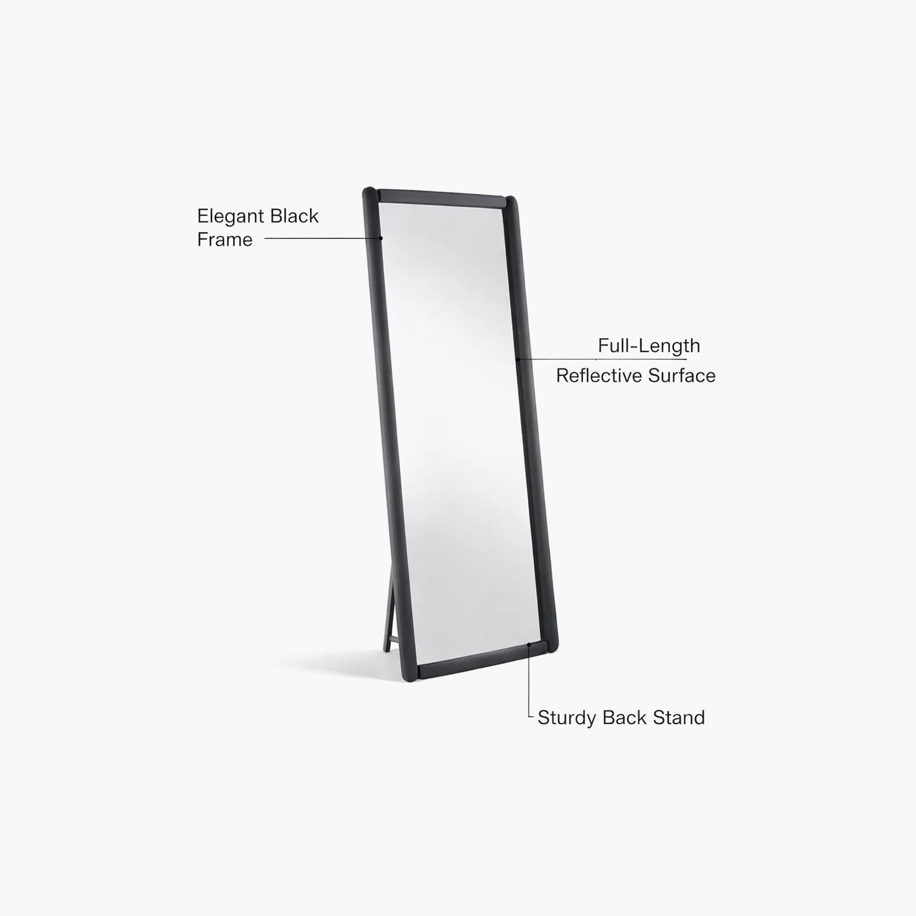 Maria Homes Glass Rectangular Floor Mirror-household-walldecorandmirrors-mirrors-wallmirrors-image-4
