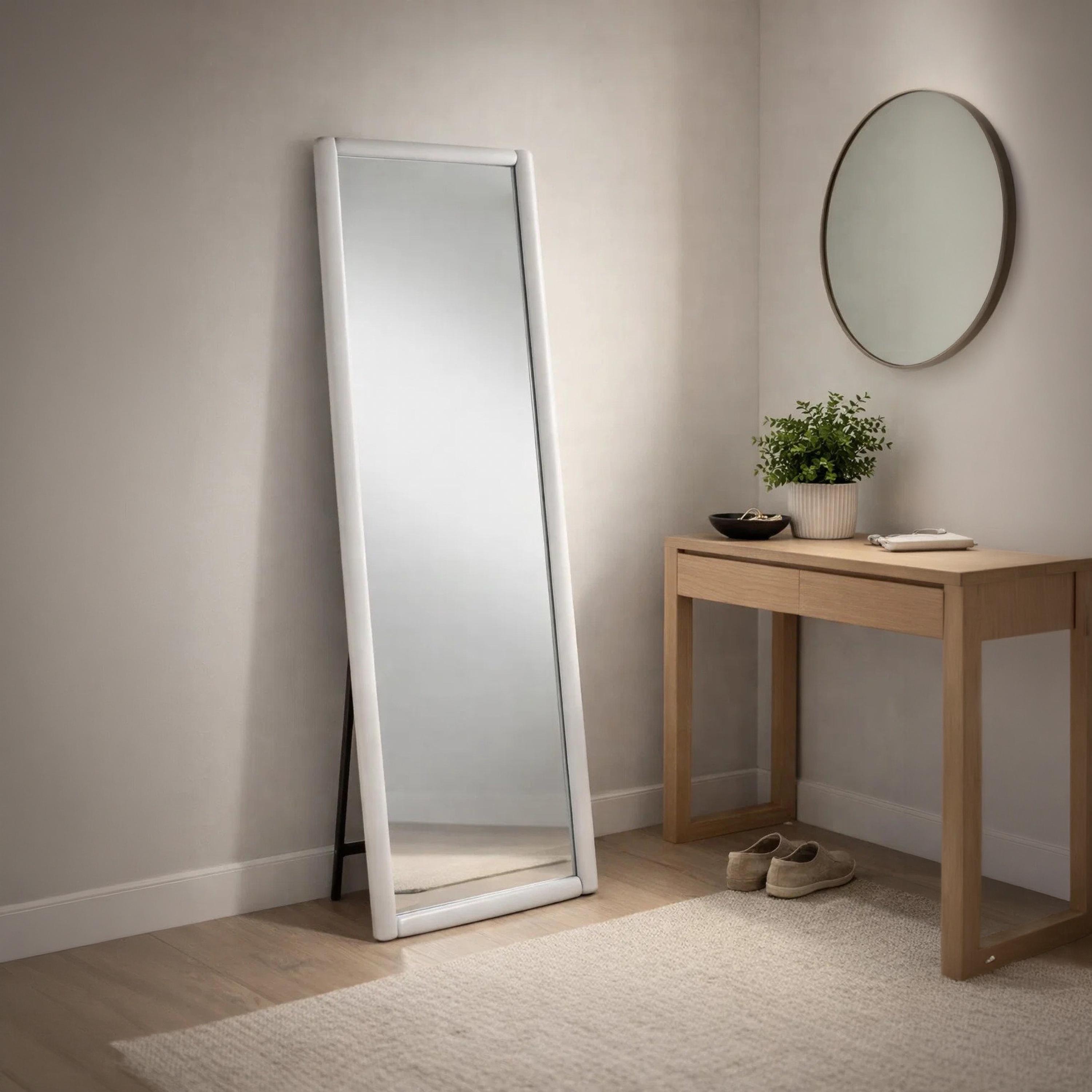 Maria Homes Glass Rectangular Floor Mirror-household-walldecorandmirrors-mirrors-wallmirrors-image-1